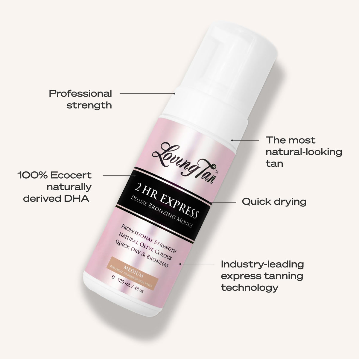 Loving Tan 2 HR Express Self Tanning Mousse Medium - Loving Tan Official Imagery - 7