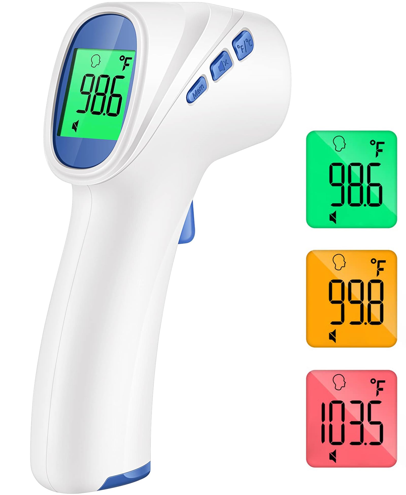 Forehead Thermometer for Adults and Kids, Non Contact, Fast - Product Imagery