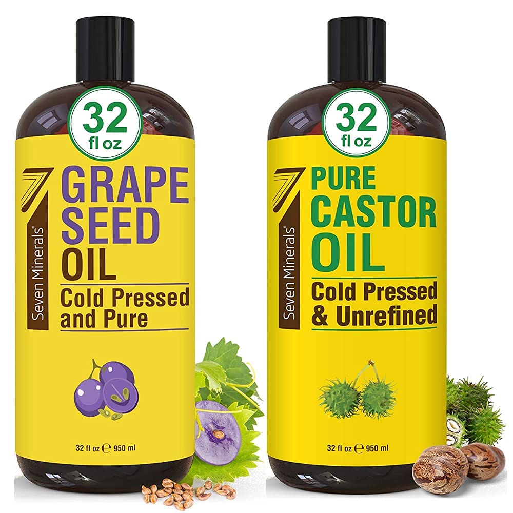 Seven Minerals Pure Grapeseed Oil & Pure Castor Oil – product photo (Oils)