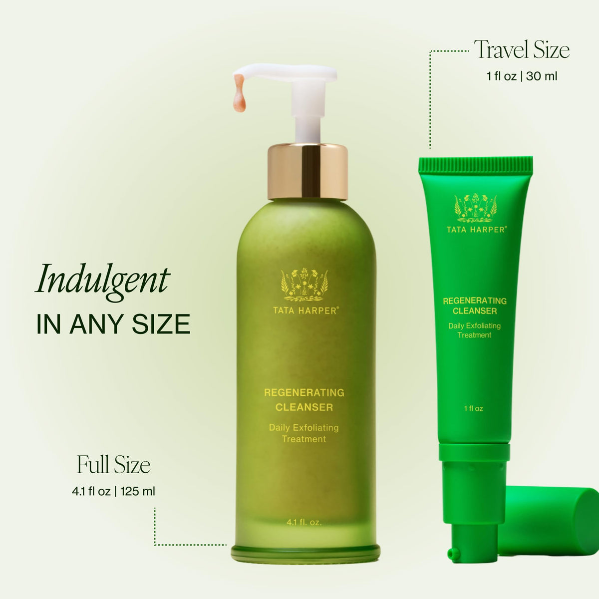 Tata Harper Regenerating Cleanser | Daily Face Wash & Gentle Exfoliator – close-up detail