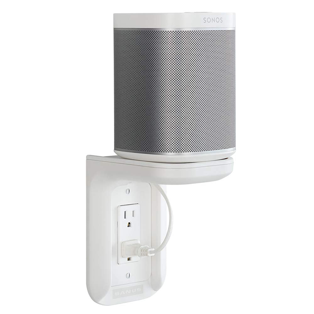 Sanus Outlet Shelf Speaker Mount - Heavy Duty Shelf Holds Devices up to 10 lbs - DIY Install Works with Both Standard & 