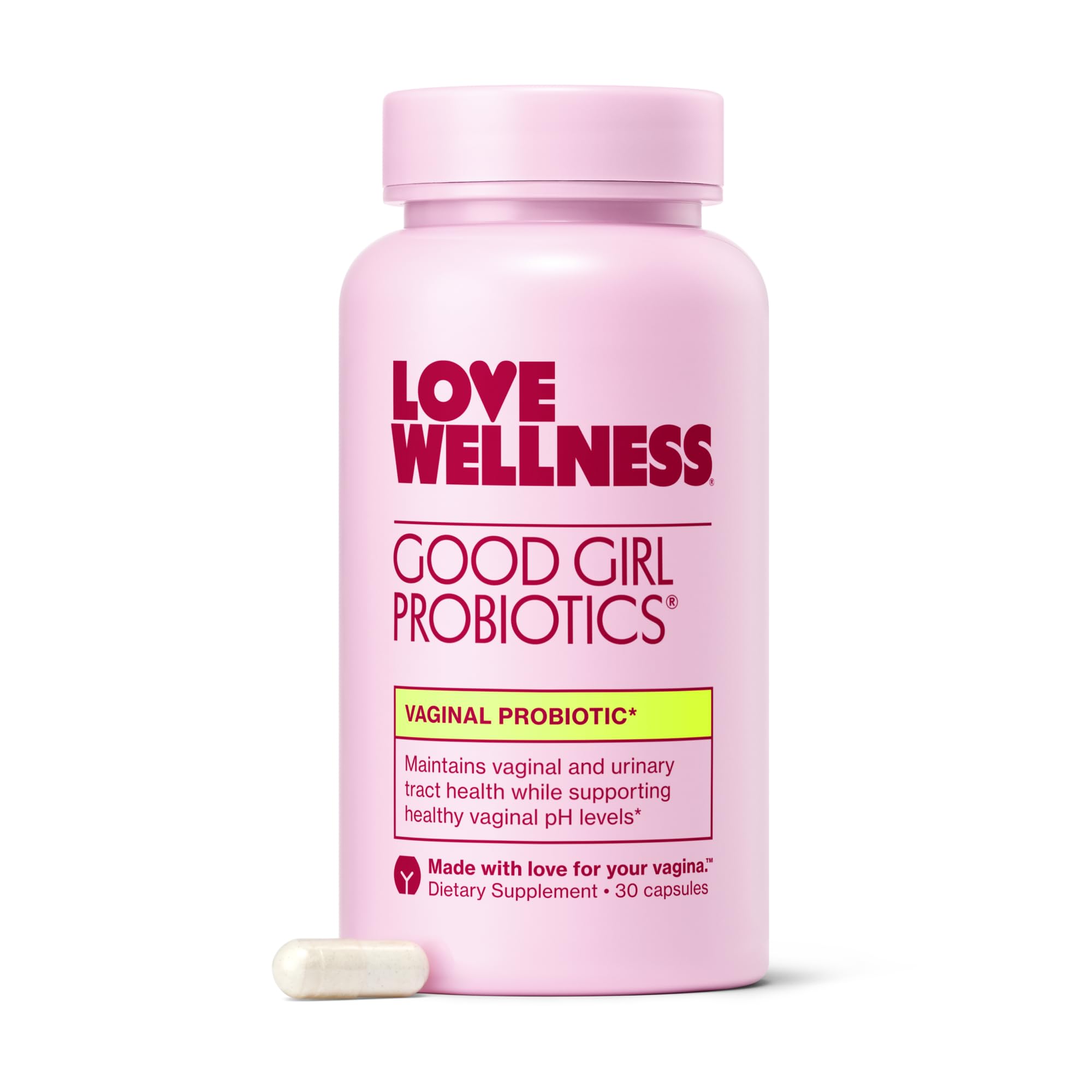 Love Wellness Good Girl Vaginal Probiotics | 9-Strain | 30-Day - Product Imagery