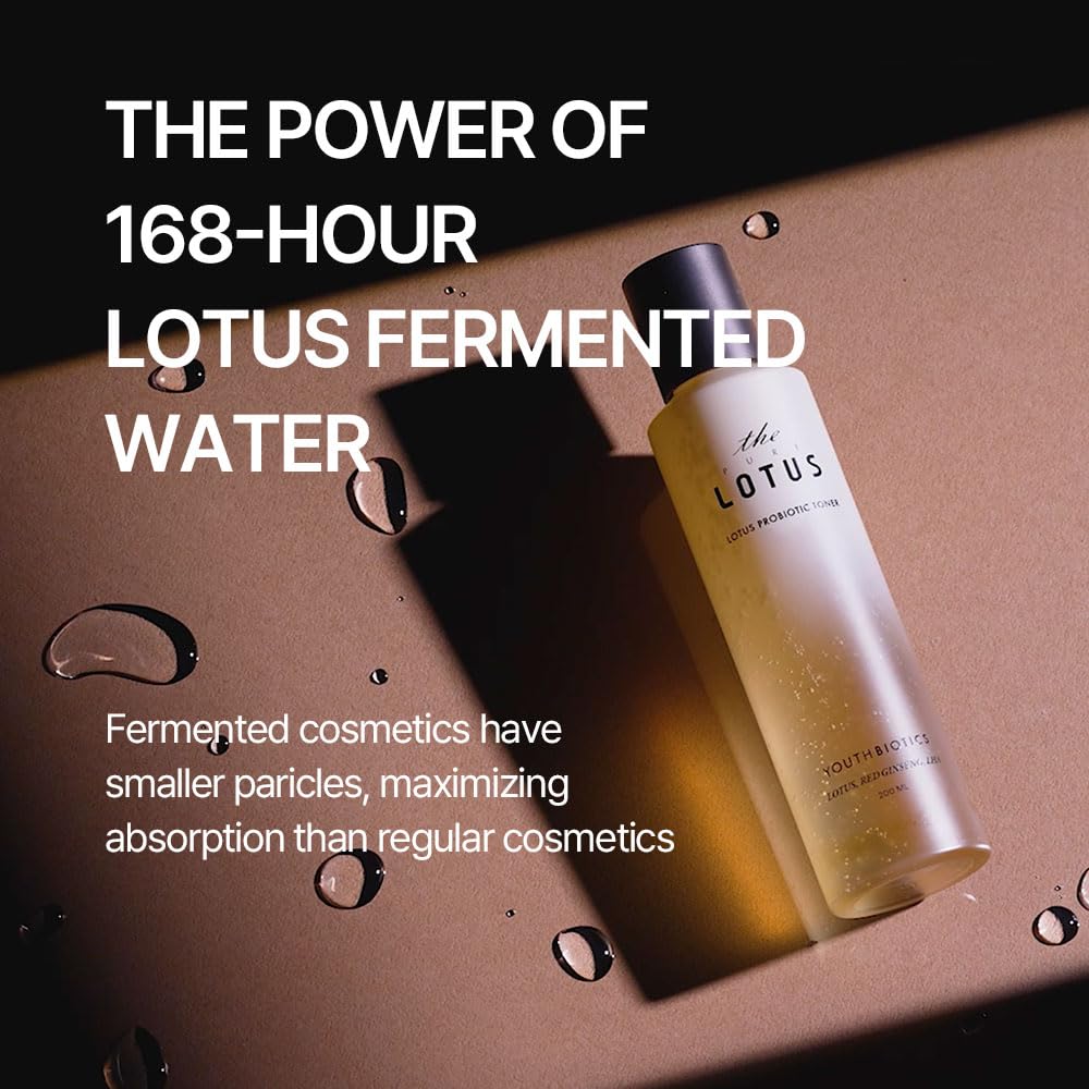 THE LOTUS PURE JEJU ISLAND THEPURELOTUS Youthbiotics Lotus Probiotic Toner, Korean Essence Toner 6.7oz – Paraben Free, V