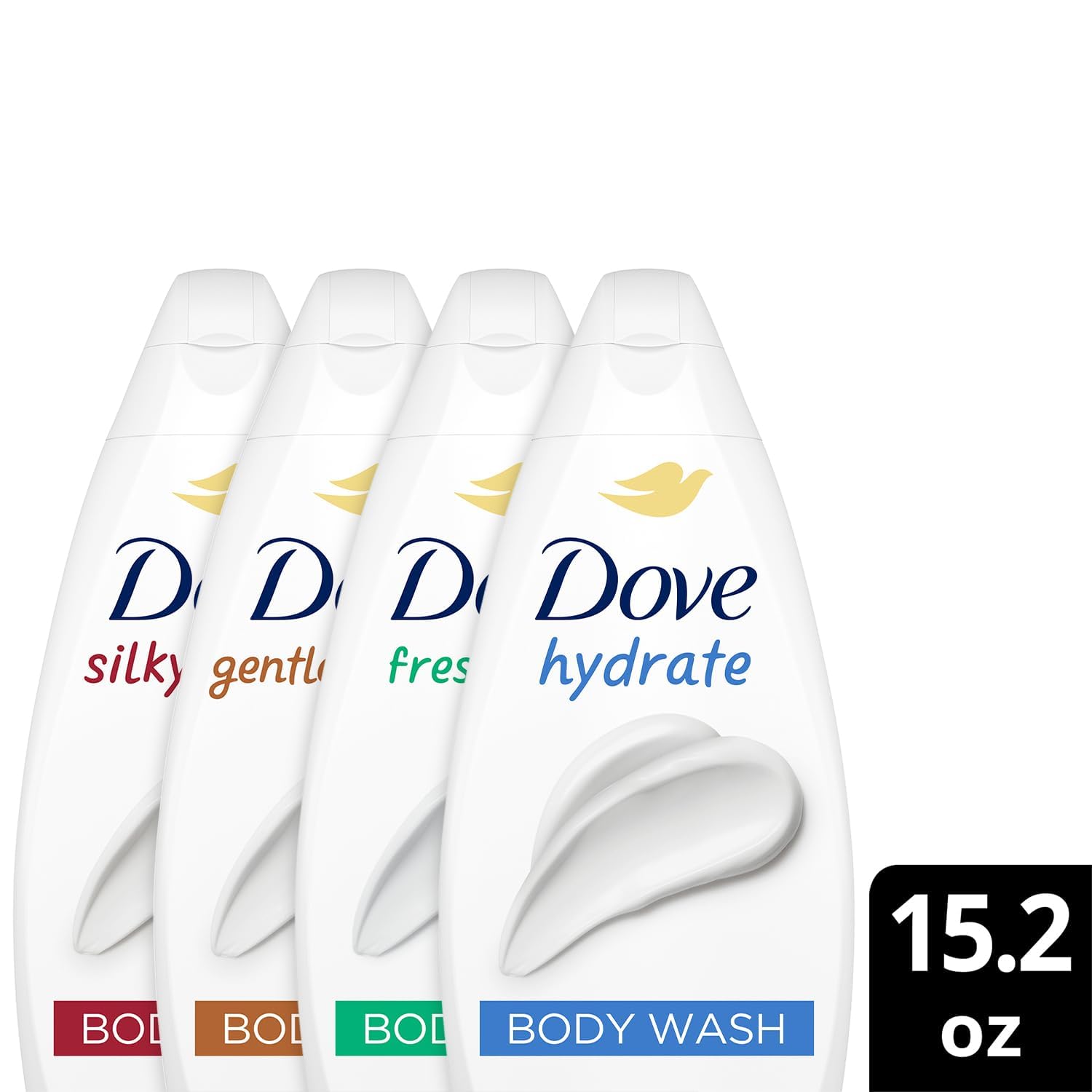 Dove Moisturizing Body Wash, Variety 6-Pack, 15.2 Oz Ea