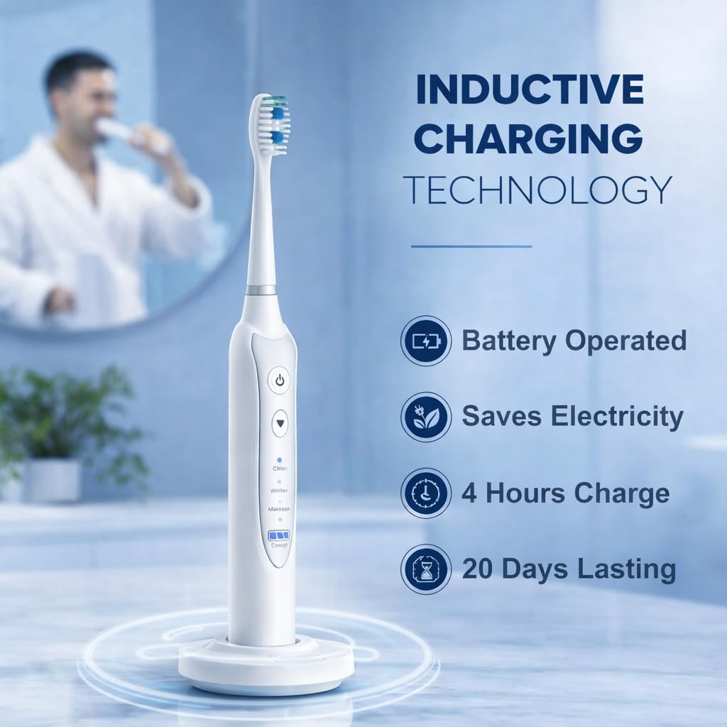 Sonic Electric Toothbrush for Adults - NetGen Official Imagery - 4