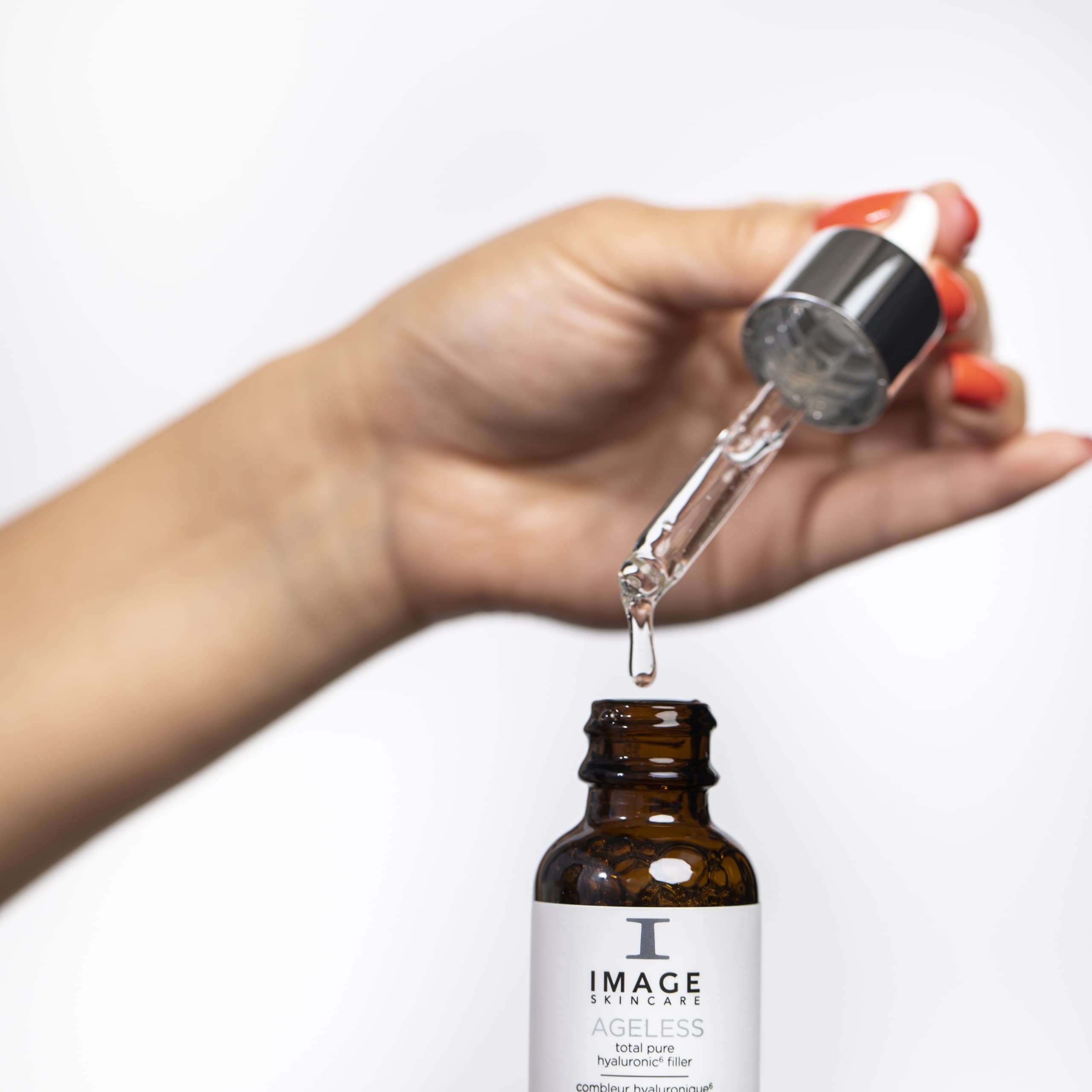 IMAGE Skincare AGELESS Total Pure Hyaluronic 6 Filler skin moisturizer in 1 fl oz bottle, showcasing the product and packaging.