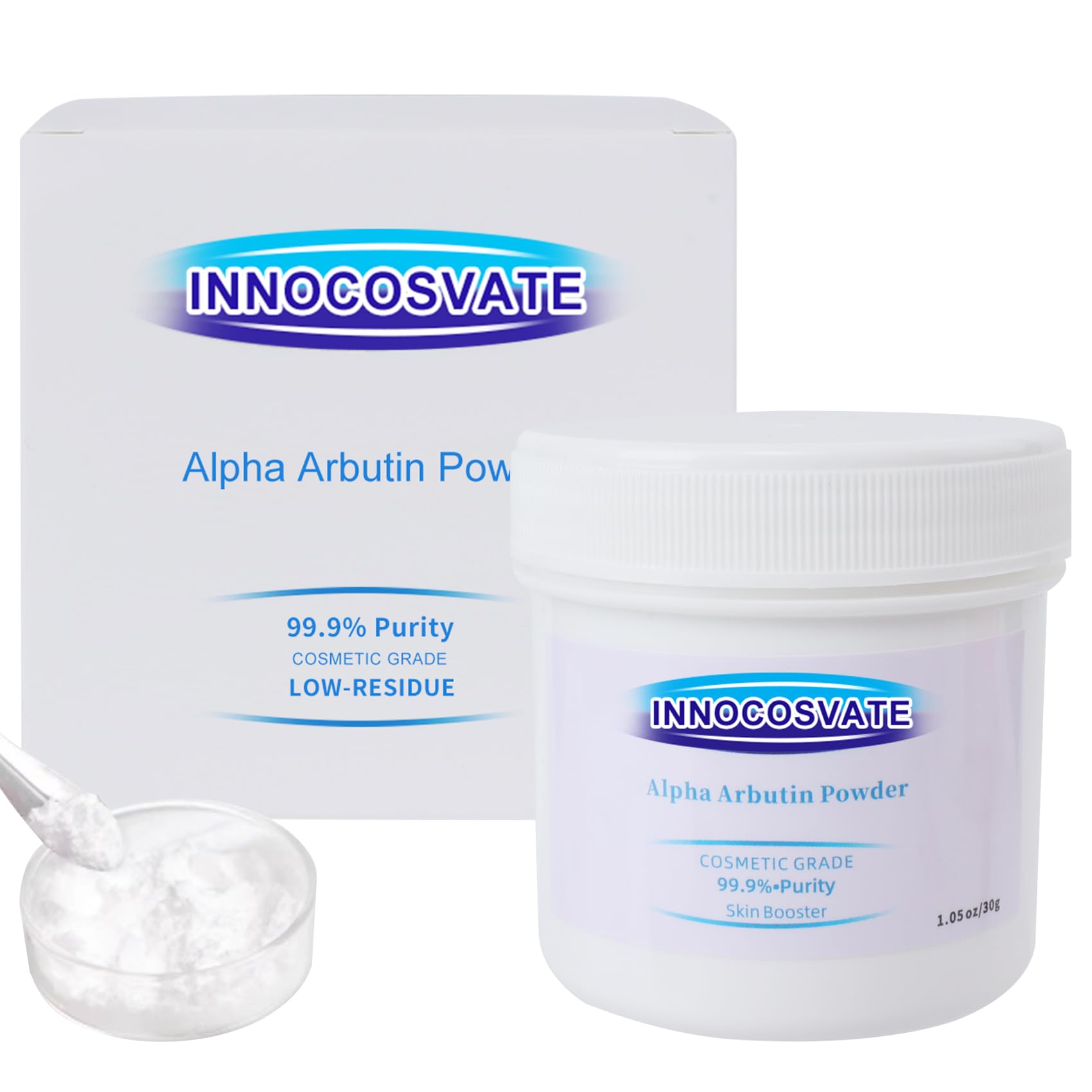 Alpha Arbutin Powder, 99.9% High Purity - Skin Brightening & - Product Imagery