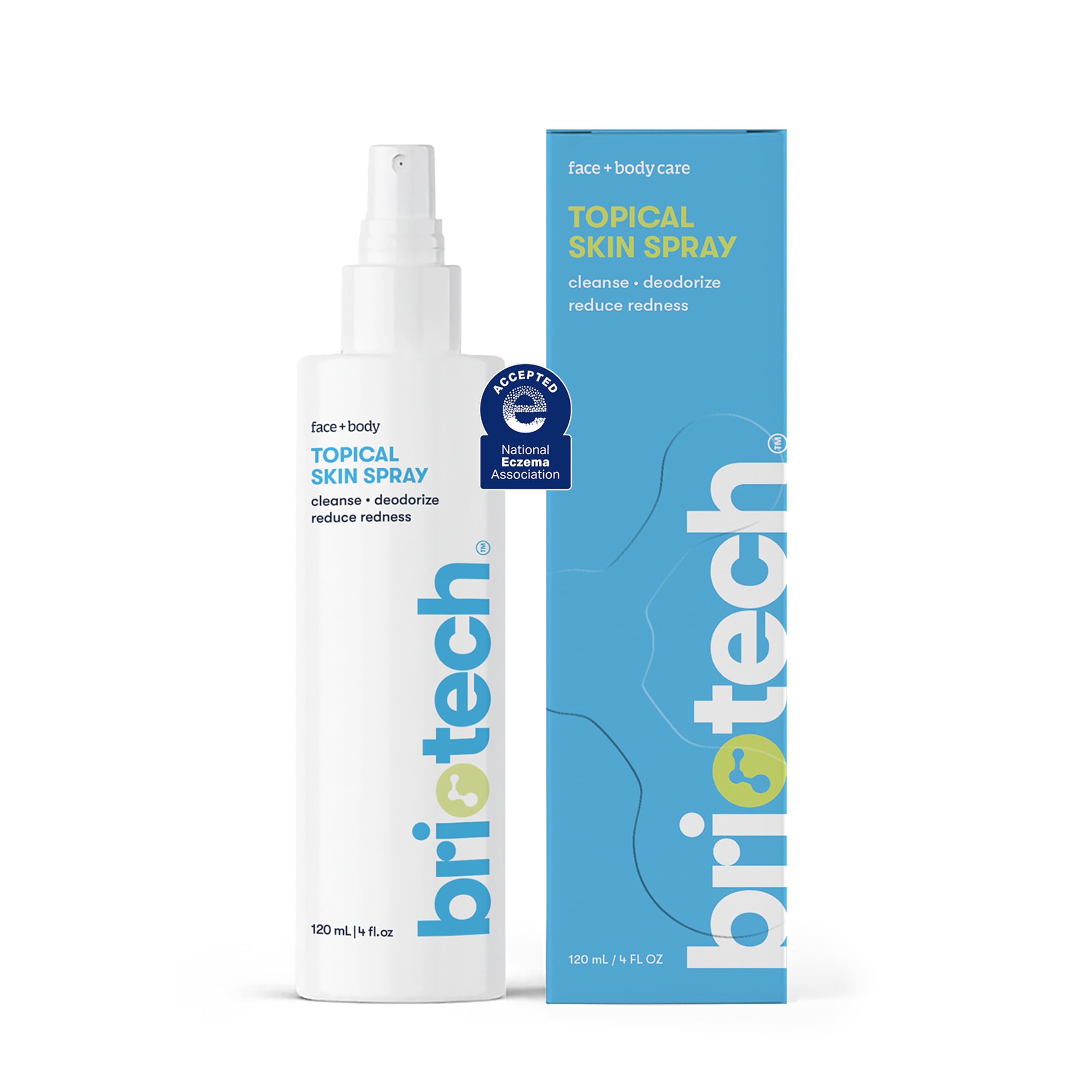 BRIOTECH Hypochlorous Acid Spray for Face and Body, 4 fl oz, 1 - Product Imagery