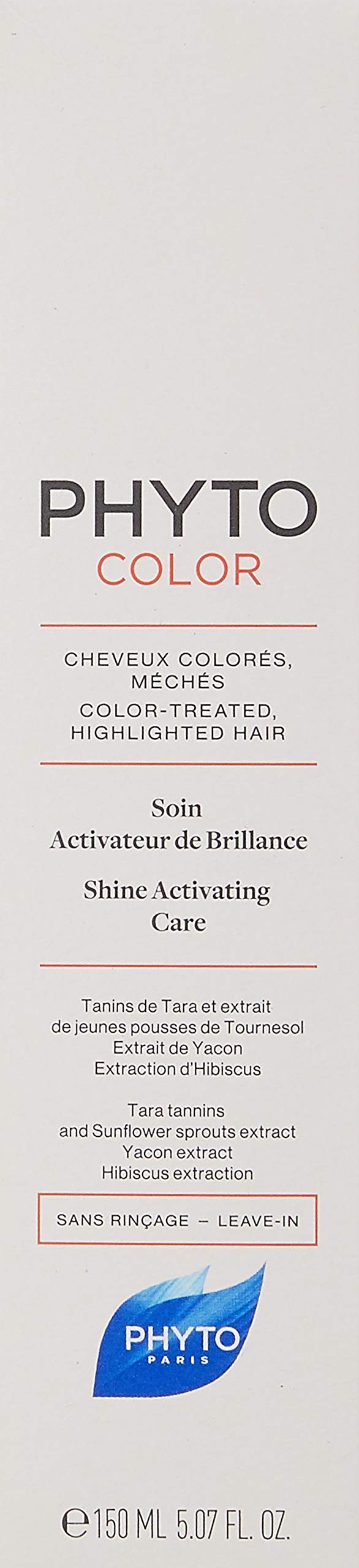 PHYTO Phytocolor Shine Activating Care, 5.07 fl oz – packaging and label