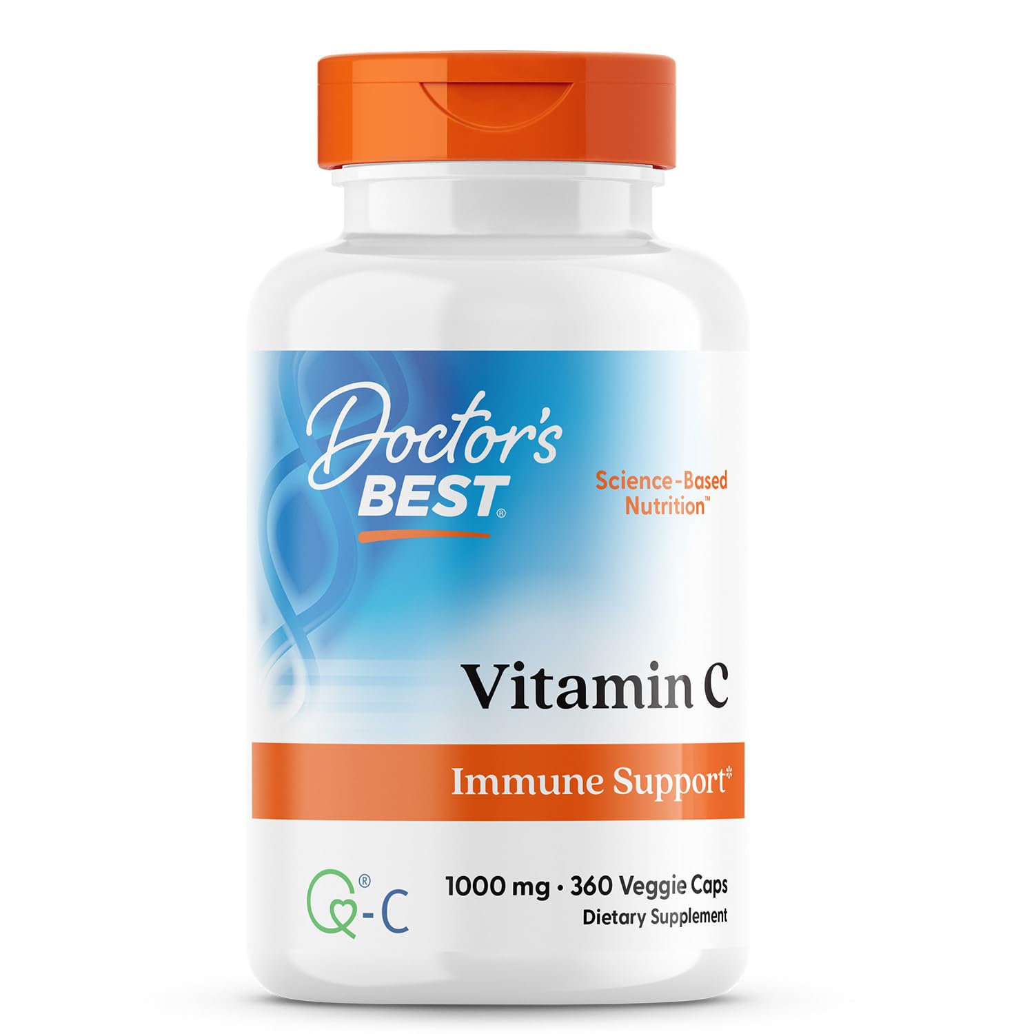 Doctor's Best Vitamin C 1000mg Supplement, for Men & Women, 360 Veg Caps