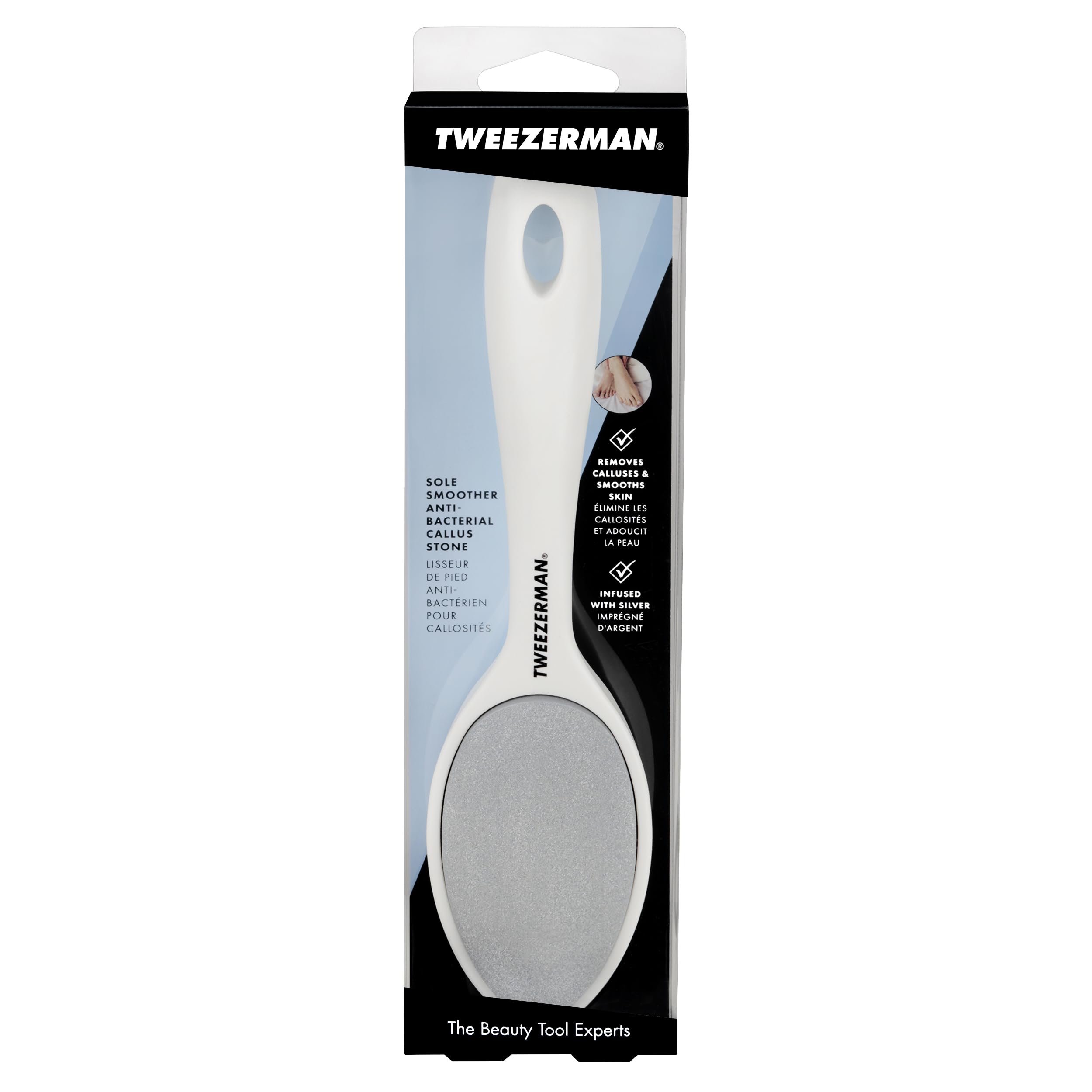 Tweezerman Sole Smoother Callus Stone, with Ergonomic Handle