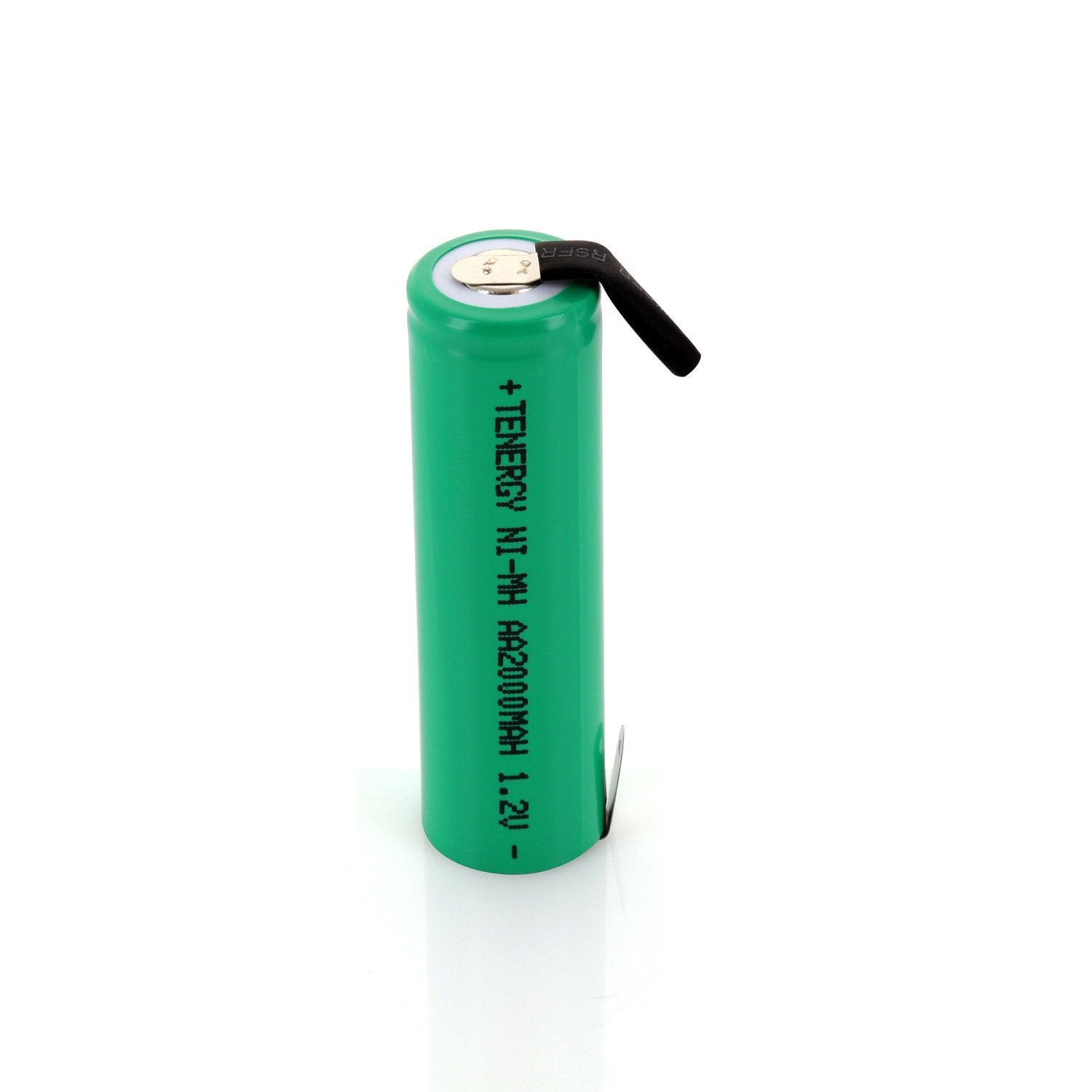 Tenergy AA 1.2V 2000mAh NiMH Rechargeable Battery Flat Top with - Product Imagery