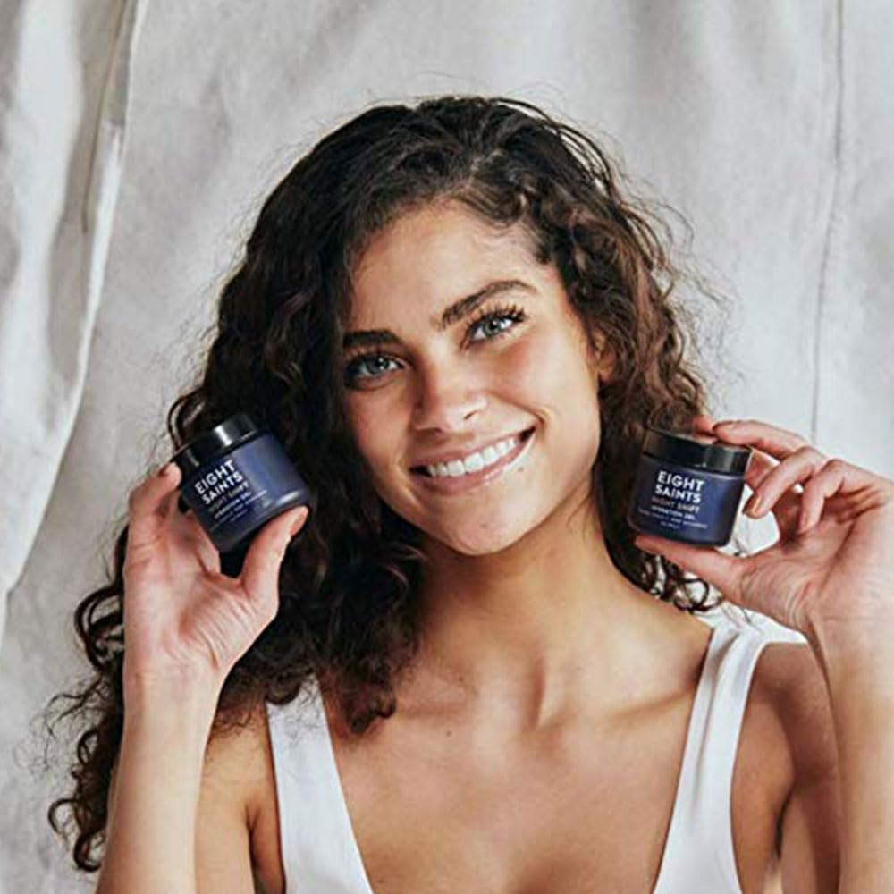 Eight Saints Night Shift Anti-Aging Gel Face Moisturizer, Anti Wrinkle Night Cream Gel For Face To Reduce Fine Lines and