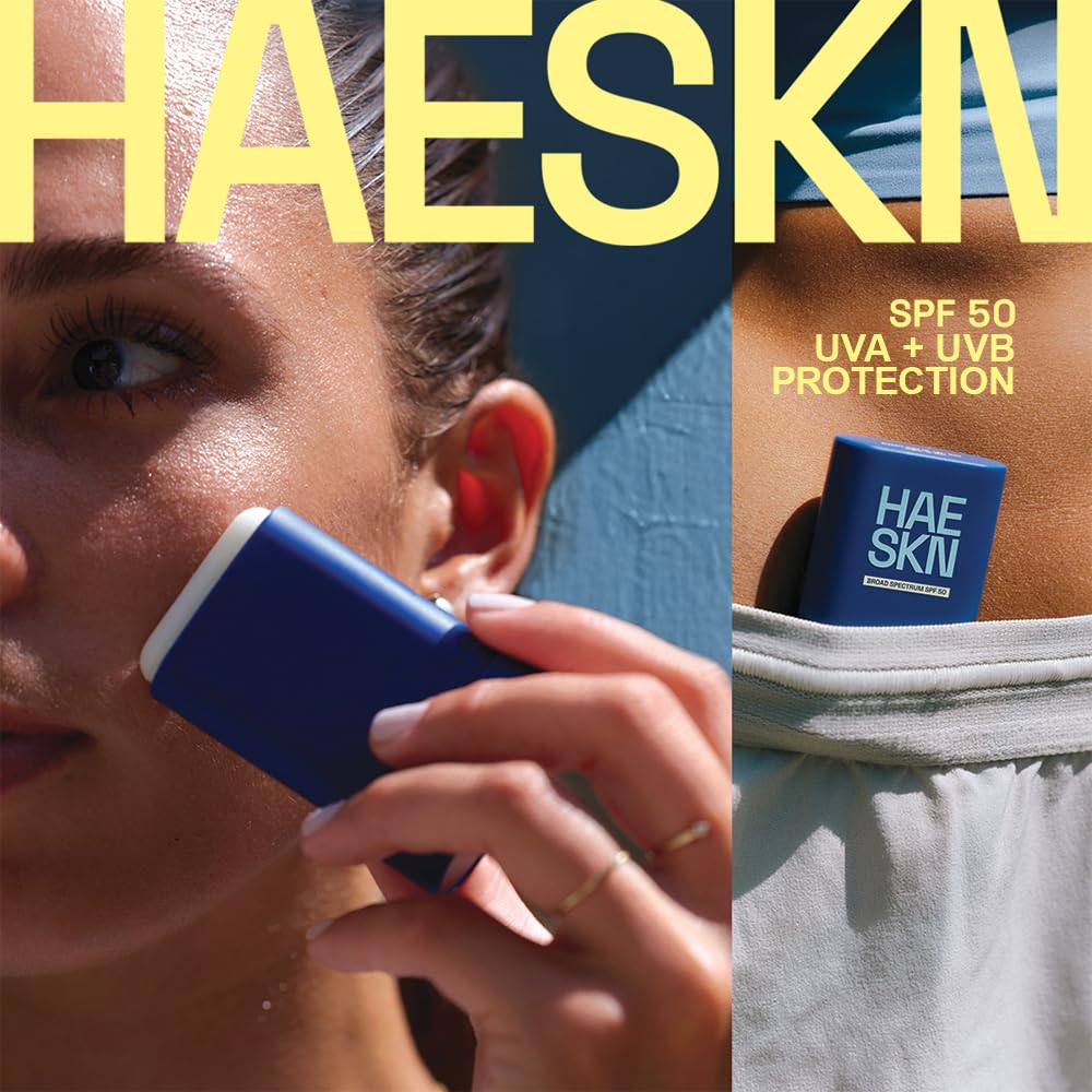 HAESKN Korean Sunscreen Stick SPF 50 PA++++ Face Sunblock, No White Cast – alternate angle