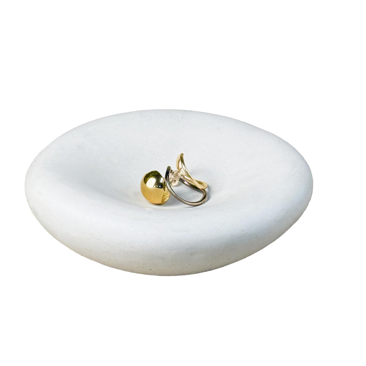 Zitiyade 6.3 Inch Cloud Bowl, Decorative Concrete Bowl for Home Decor, Key Tray for Entryway Table, Concretes Jewelry Tr