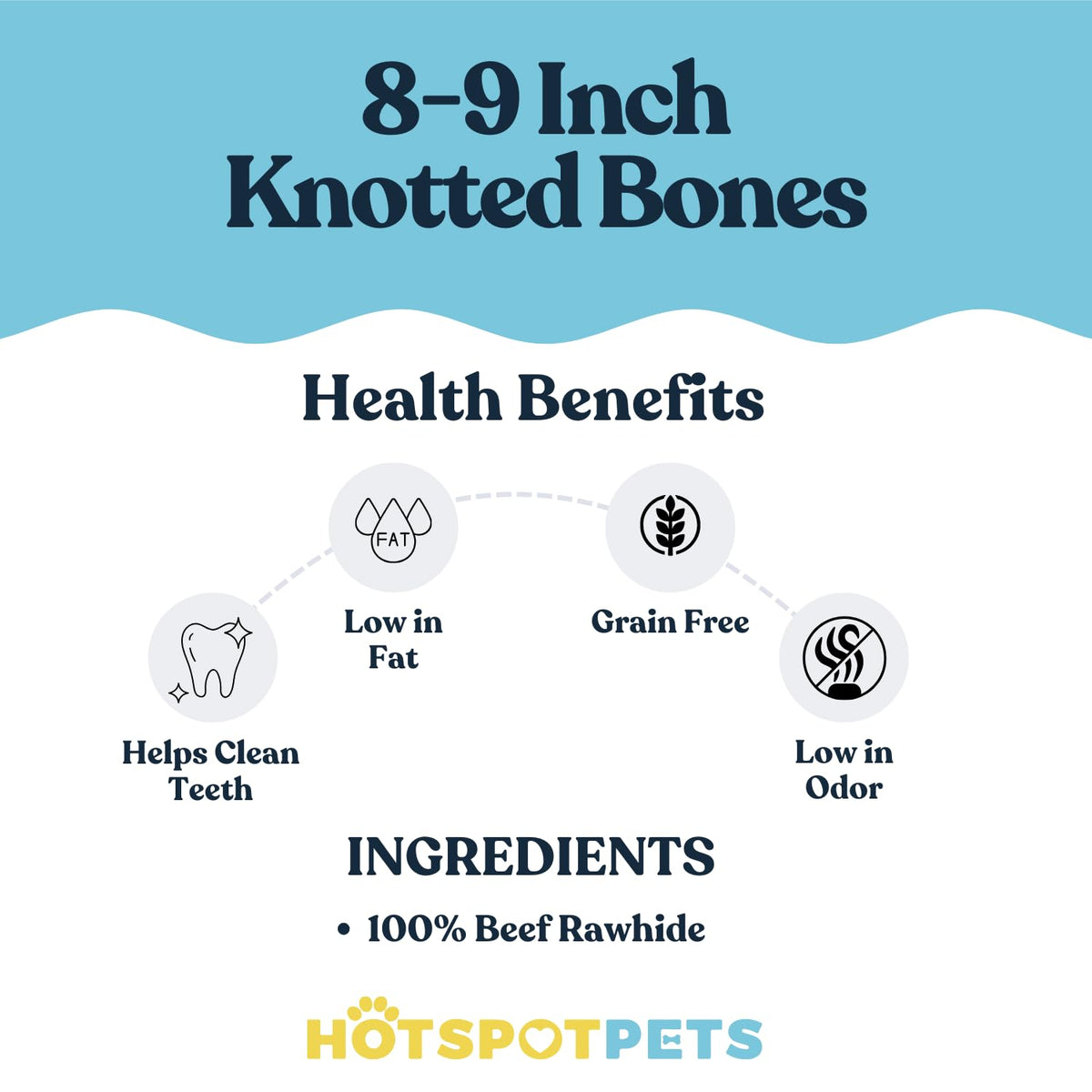 hotspot pets 8 9 Inch Large Rawhide Dog Chew Bones Made from - hotspot pets Official Imagery - 7