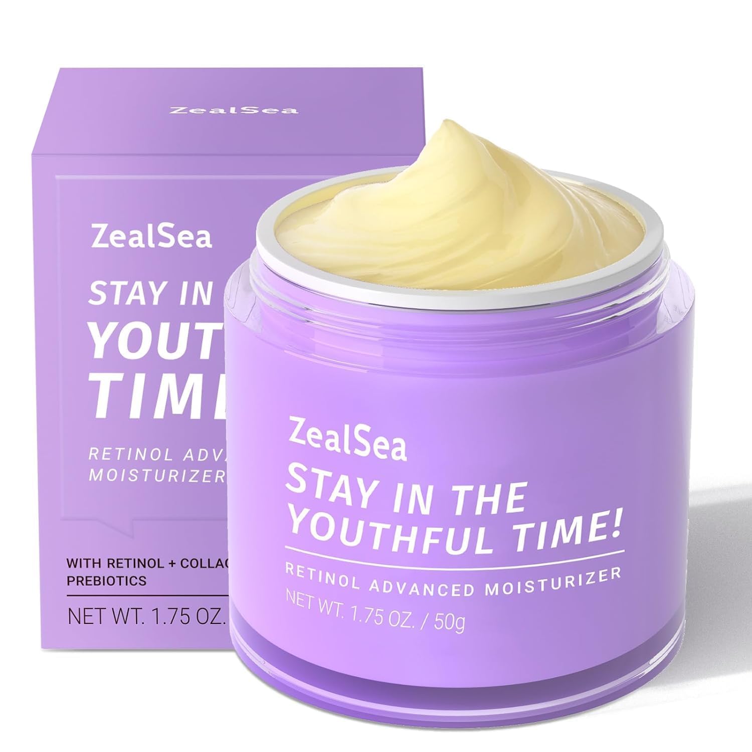 ZealSea Retinol Cream for Face with Collagen - Anti Aging Facial - Product Imagery