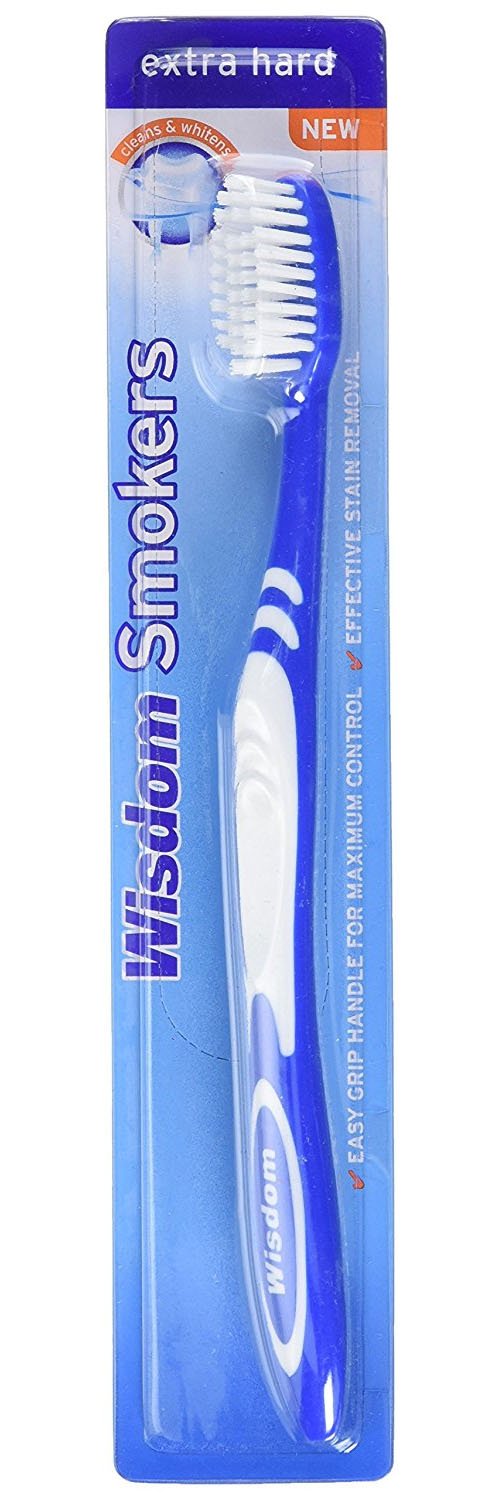 Wisdom Smokers Toothbrush - Extra Hard - ( Color May Vary ) - Product Imagery