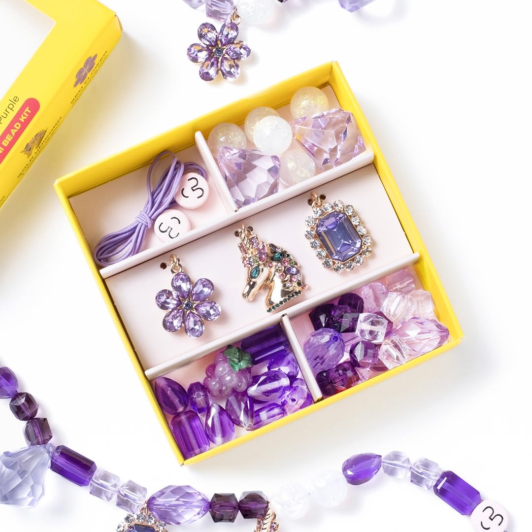 Super Smalls Make It Purple Mini Bead Kit | Ages 4+ – product photo (Bead)