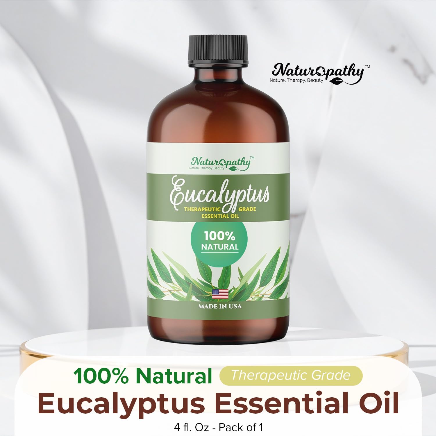 Naturopathy Eucalyptus Essential Oil – Pure 4 fl oz