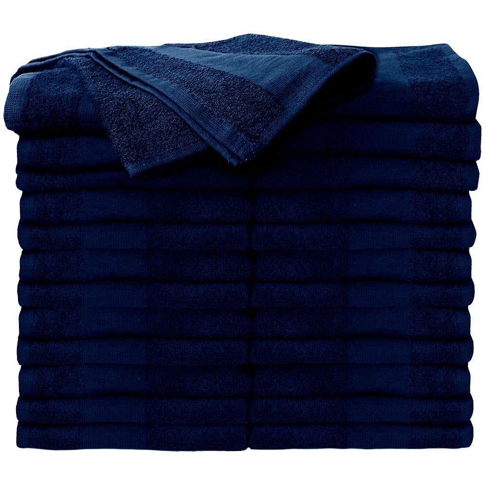ForPro Professional Collection ForPro Premium Bleach Tough Salon Towels, 24ct, Navy Blue, 27" L x 16" W – produc
