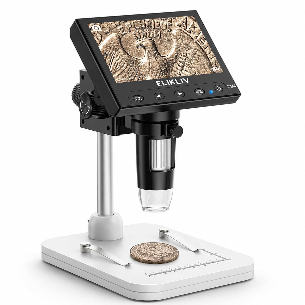 Elikliv Microscope LCD Digital Coin Microscope 1000x Coin - Elikliv Official Imagery - 1