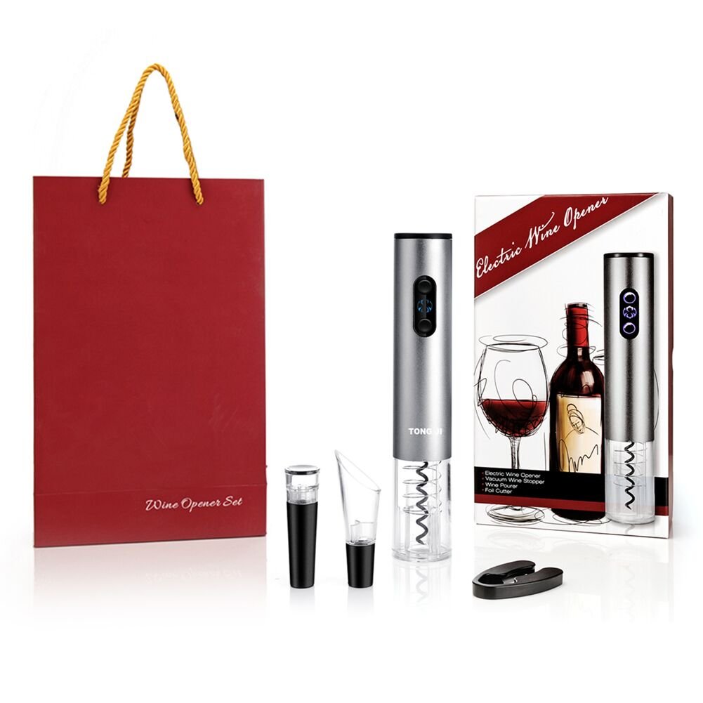 TONGJI Electric Automatic Wine Opener Gift Set Stainless - Smarthe Official Imagery - 2