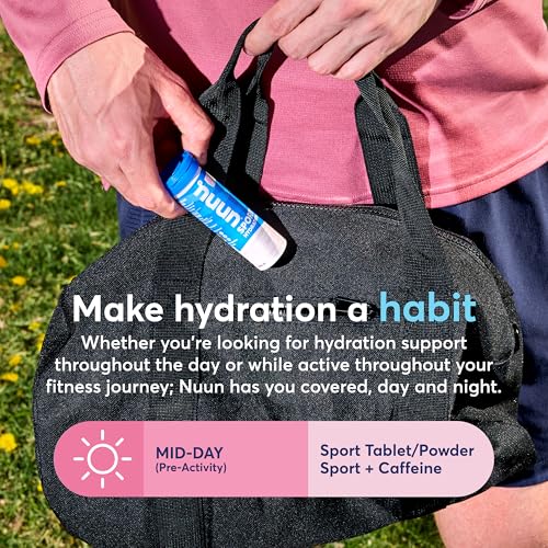 Nuun Sport Electrolyte Tablets Mixed Flavors, GF & Vegan, 4 Pack - Product Imagery