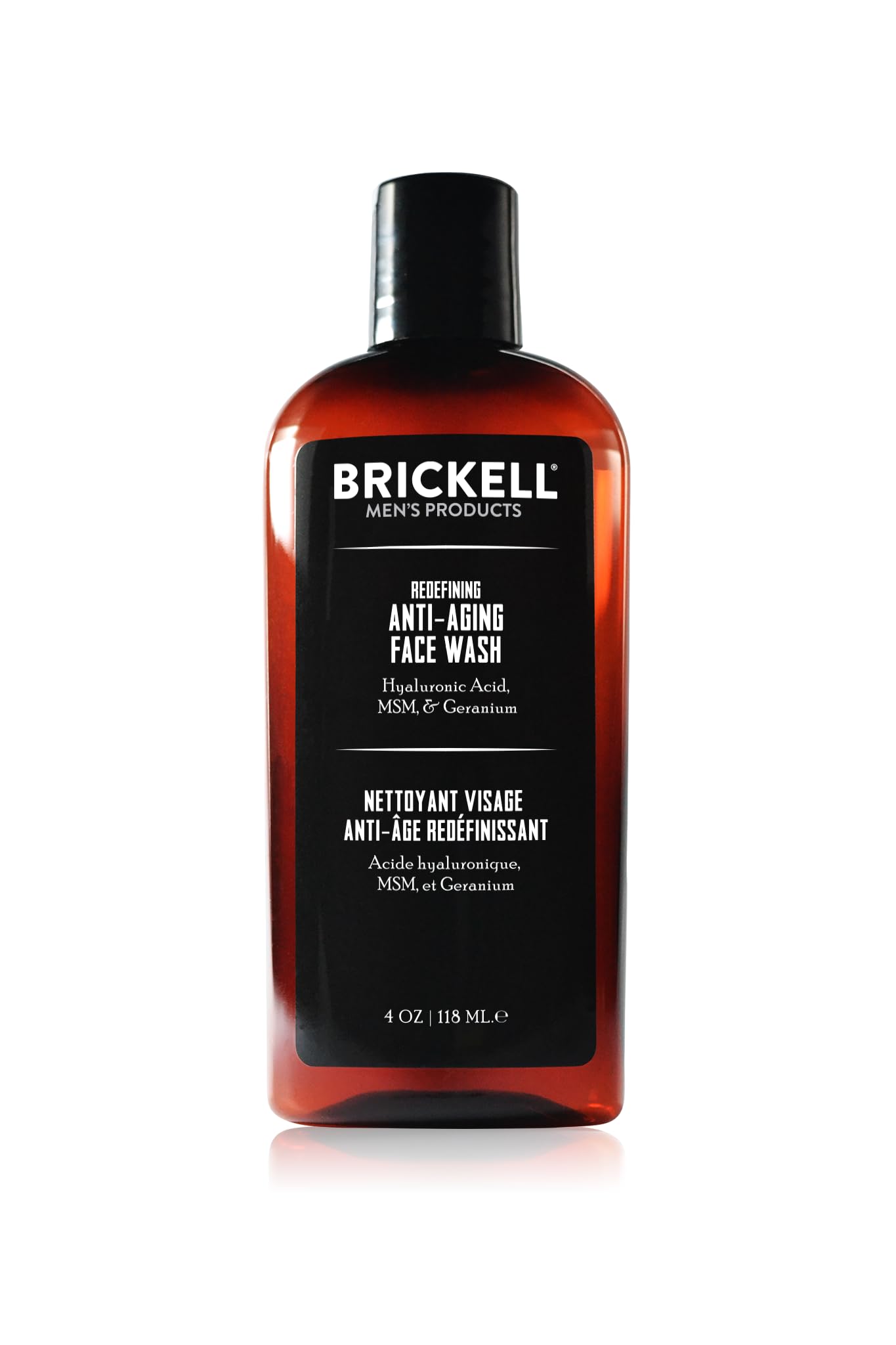 Brickell Men's Anti-Aging Face Wash Hyaluronic Acid 4oz