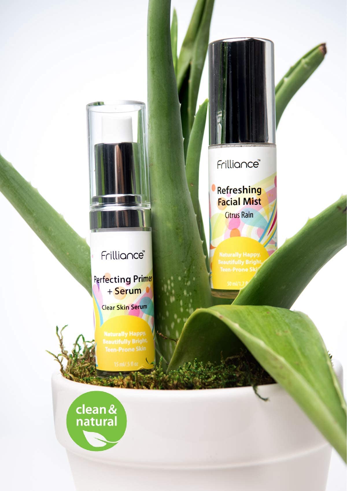 Frilliance Clear Skin Kit Perfecting Primer Serum & Facial Mist for Acne – product photo (Serums)
