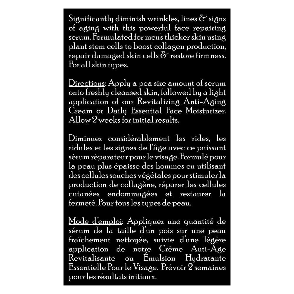 Brickell Men's Products Brickell Men's Anti Aging Serum For Face, Repairing Night Facial Serum for Men, With Vitamin C, 