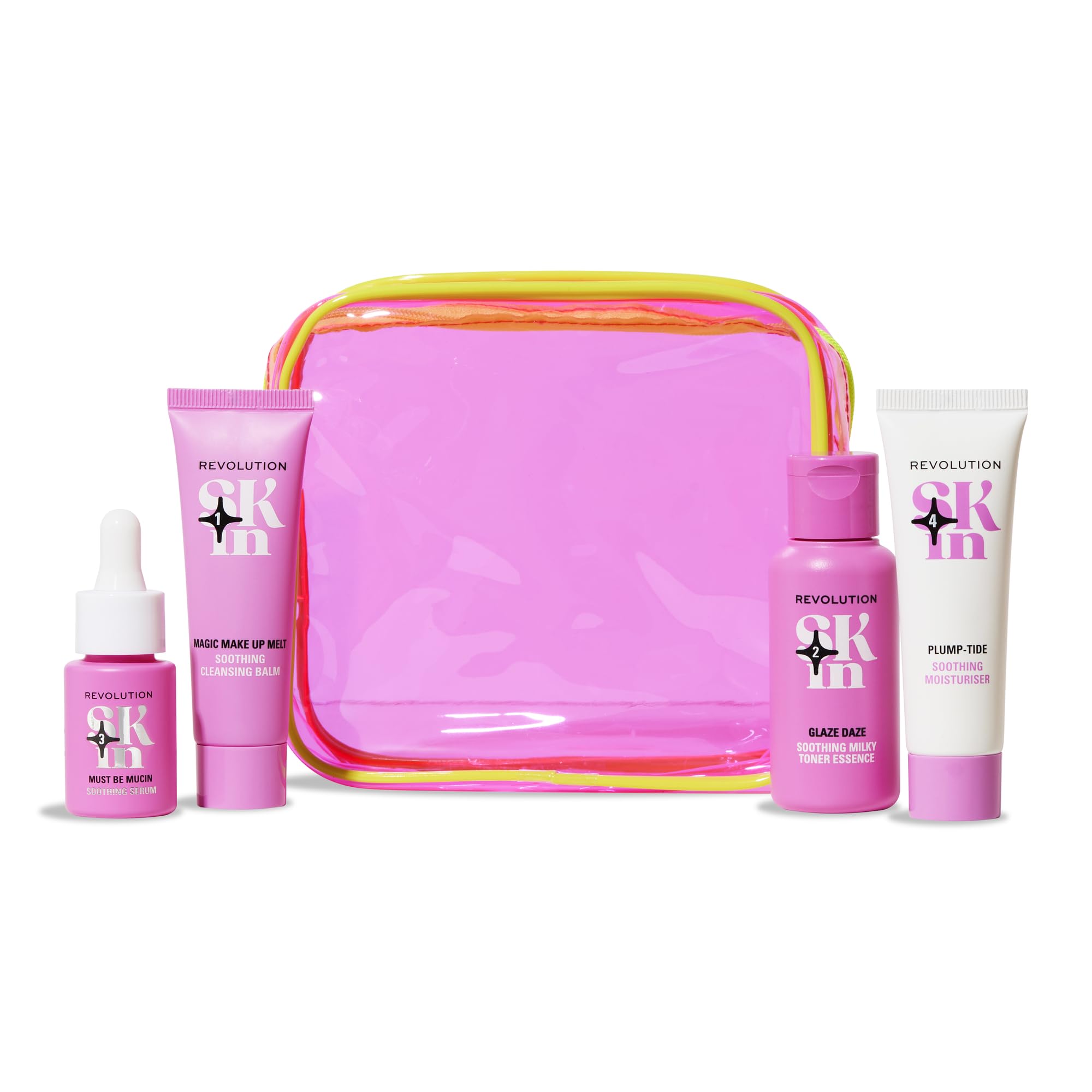 Revolution Skin Go Gentle 4 Step Starter Kit, 4 Mini Products - Product Imagery