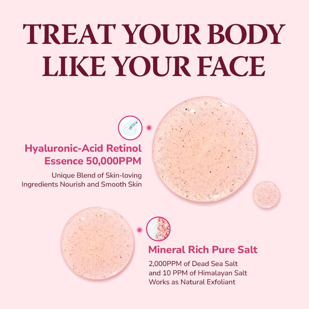 HIMALAYA PINKSALT Daily Scrub & Body Wash 21.1oz – packaging and label