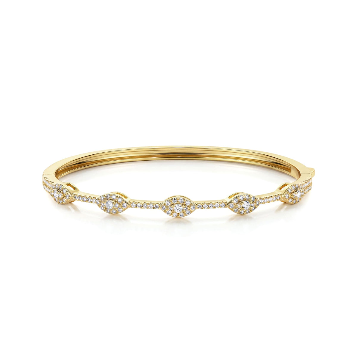 Pearich Gold Bangle Bracelets For Women, 14k Gold Filled, 6.5/7 Inch – product photo (Bangle)