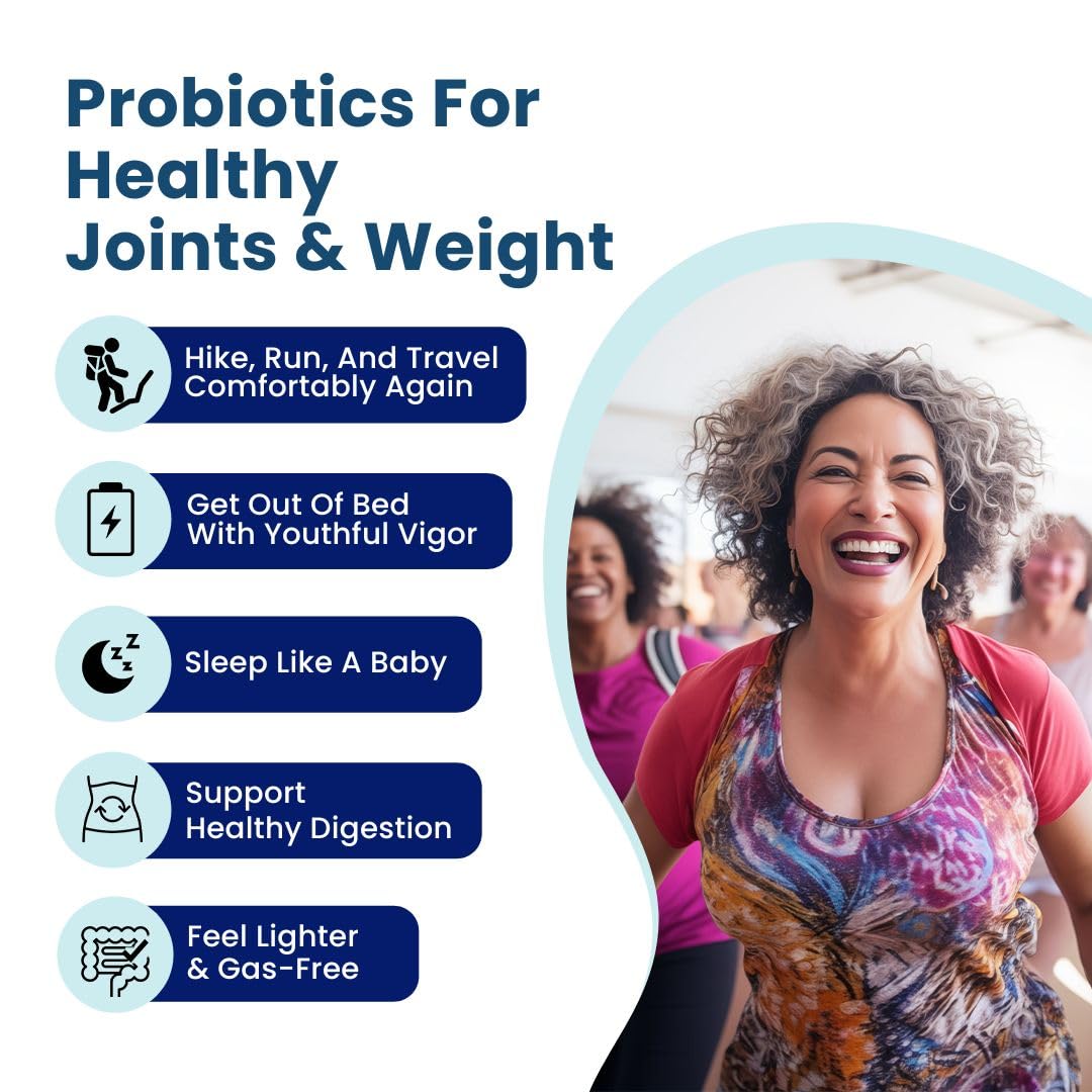 BB Company Provitalize | Probiotics for Women Digestive Health, Menopause, Joint Support | Sexy Midsection Curves, Bloat | Turmeric Curcumin Moringa | Gluten-Free & Shelf-Stable | Ages 40+ | 60 Ct