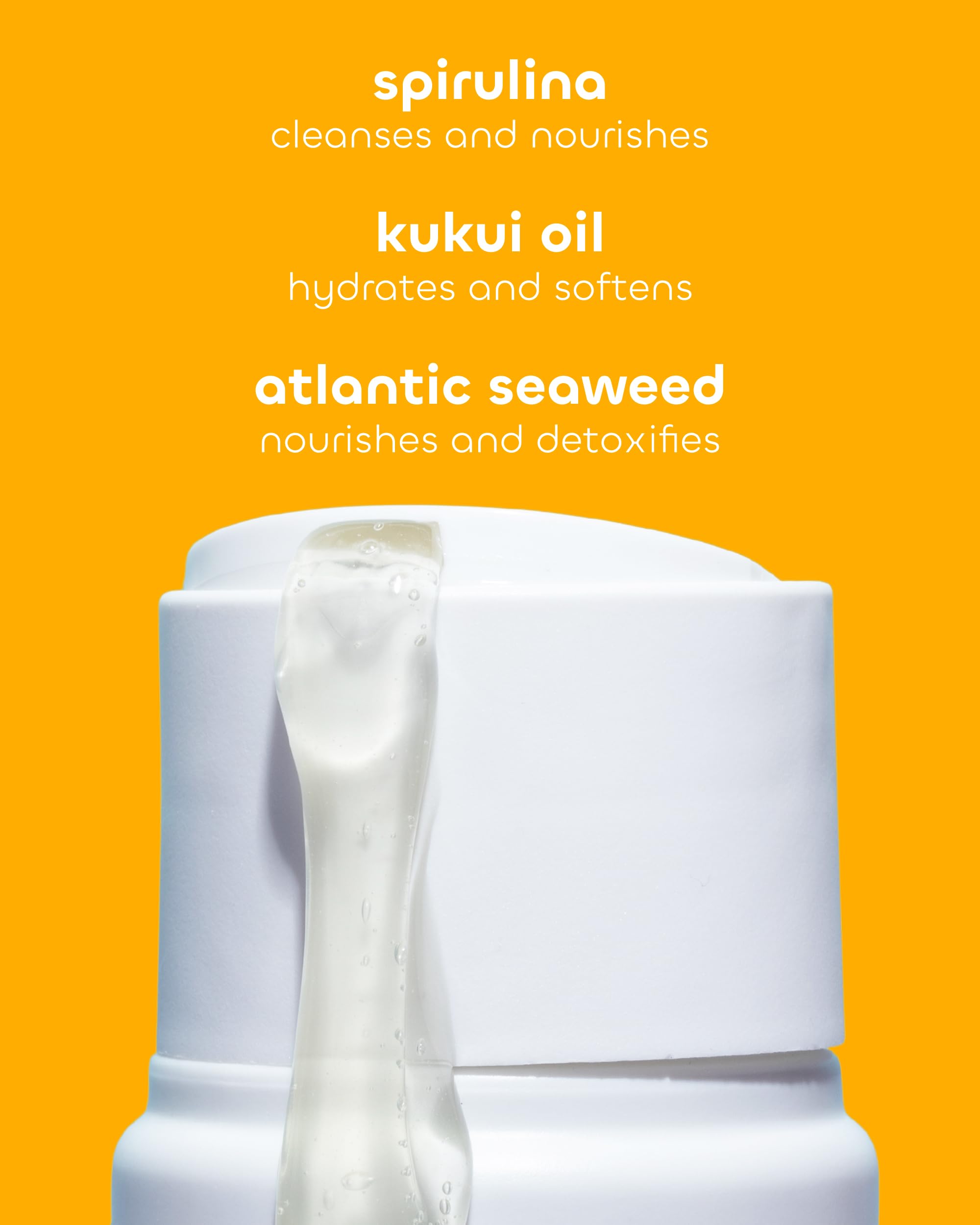 Seaweed Bath Co. Hydrate Citrus Vanilla Body Wash in 12oz bottle, featuring a clear container with a citrus and vanilla scent.