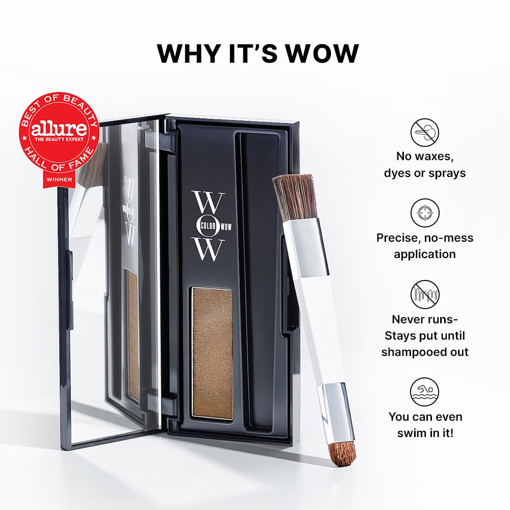 COLOR WOW Root Cover Up – Temporary Hair Color Touch-Up – packaging and label