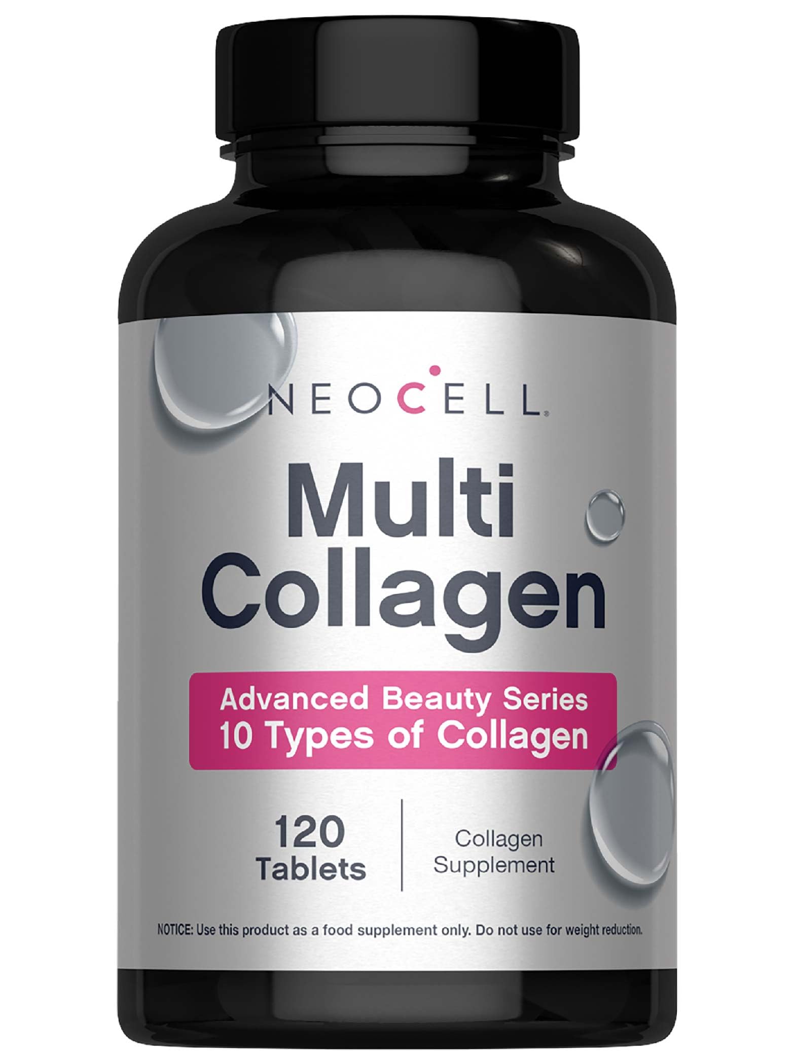 NeoCell Multi Collagen Peptides Pills | 120 Tablets | 10 Types of Collagen