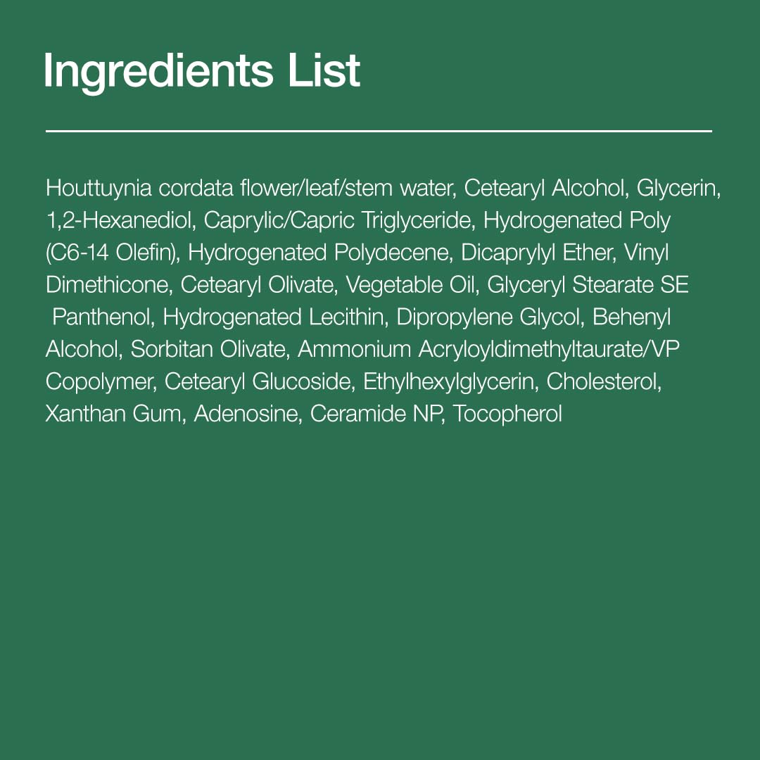 ANUA Heartleaf 70 Intense Calming Cream with ceramide, 1.69 fl oz, skin moisturizer in a white jar with green accents.