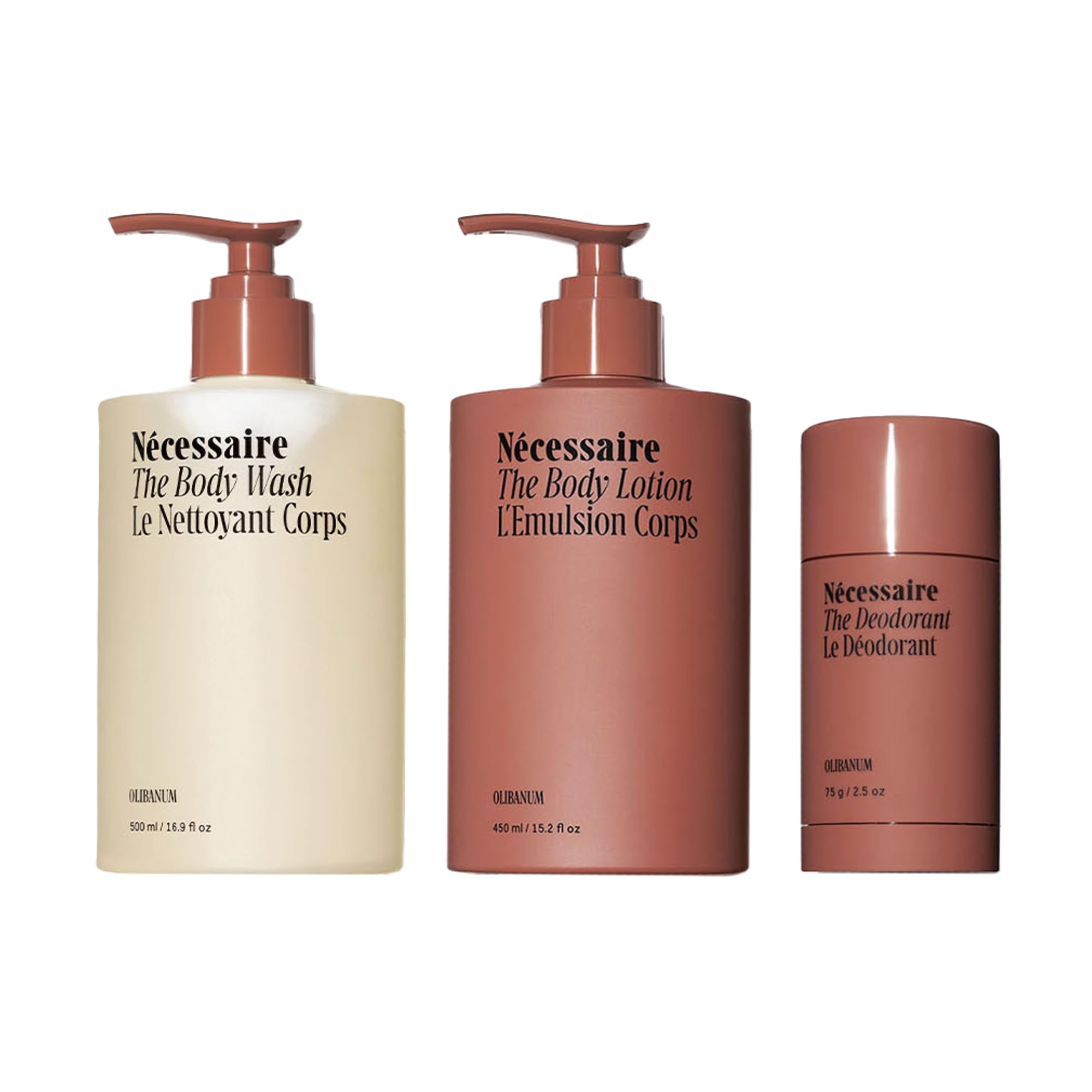 The Body Essentials Set Olibanum. Body Wash, Body Lotion, - Product Imagery