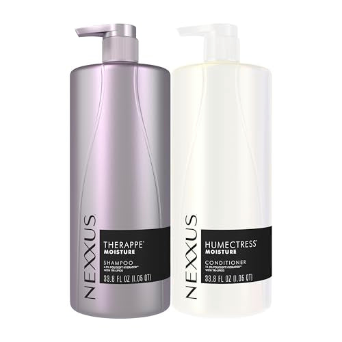Nexxus Therappe Humectress Shampoo + Conditioner Set 33.8 oz 2 ct – Formaldehyde Free, Silicone Free, Fragranced