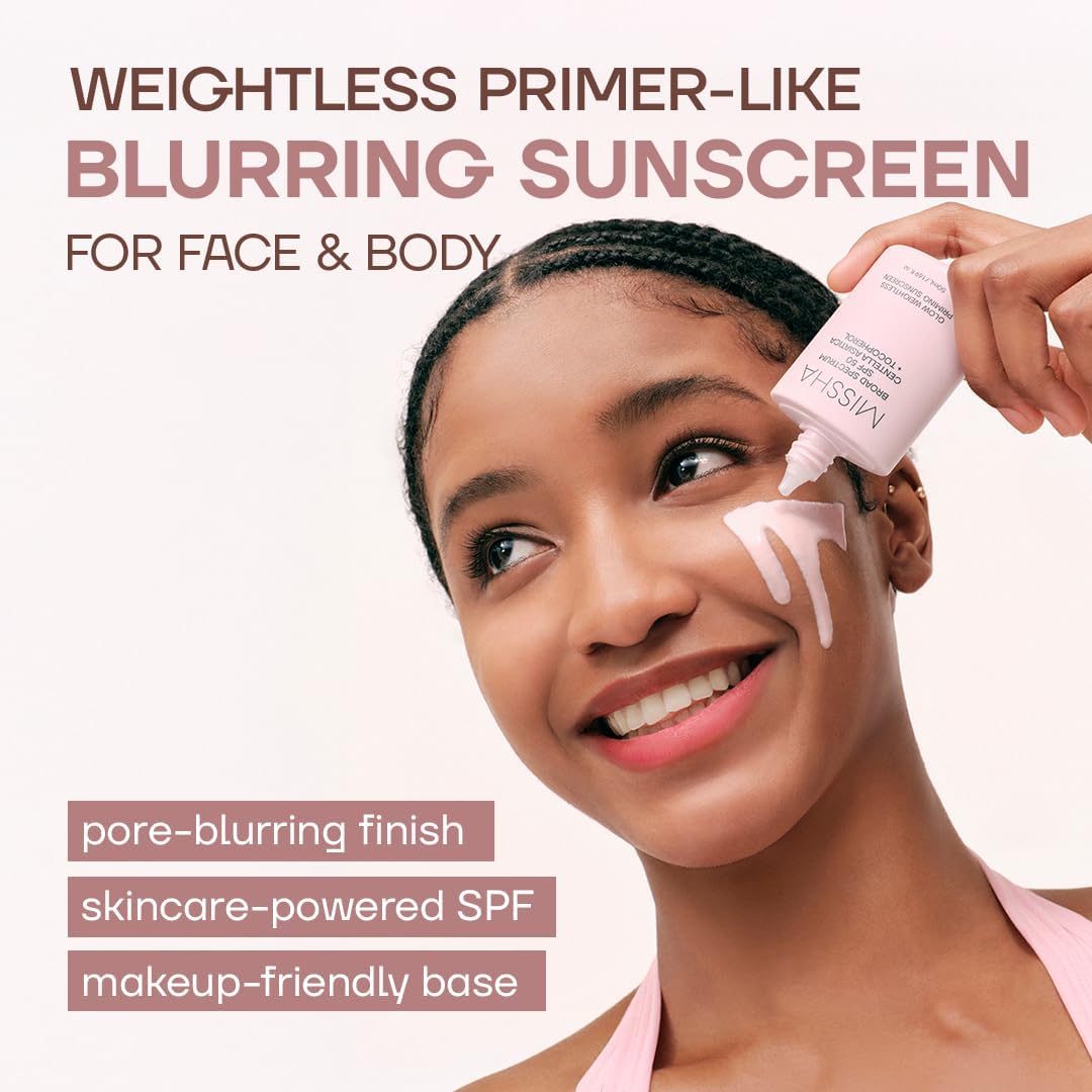 MISSHA Glow Weightless Priming Sunscreen SPF 50 Centella 1.69 oz – product photo (Facial Sunscreens)