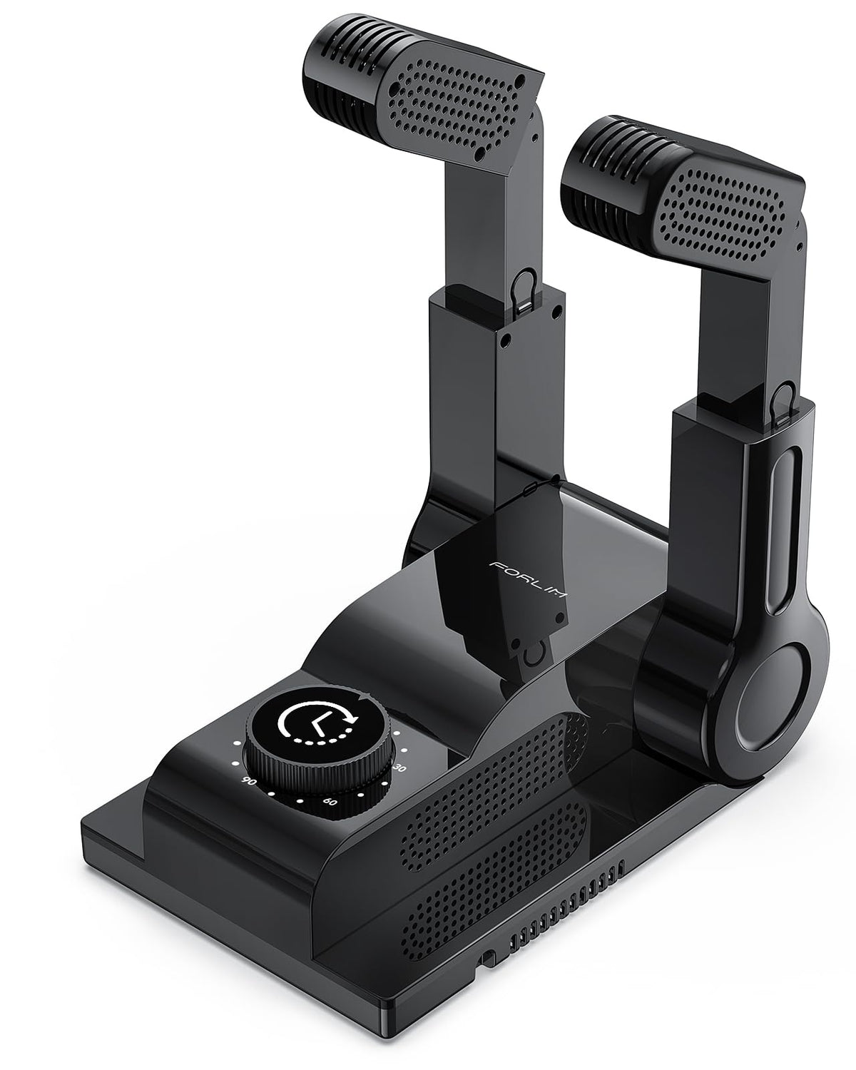 FORLIM Shoe & Boot Dryer for Work Boots, Forced Air, 2-Hour Timer, Black