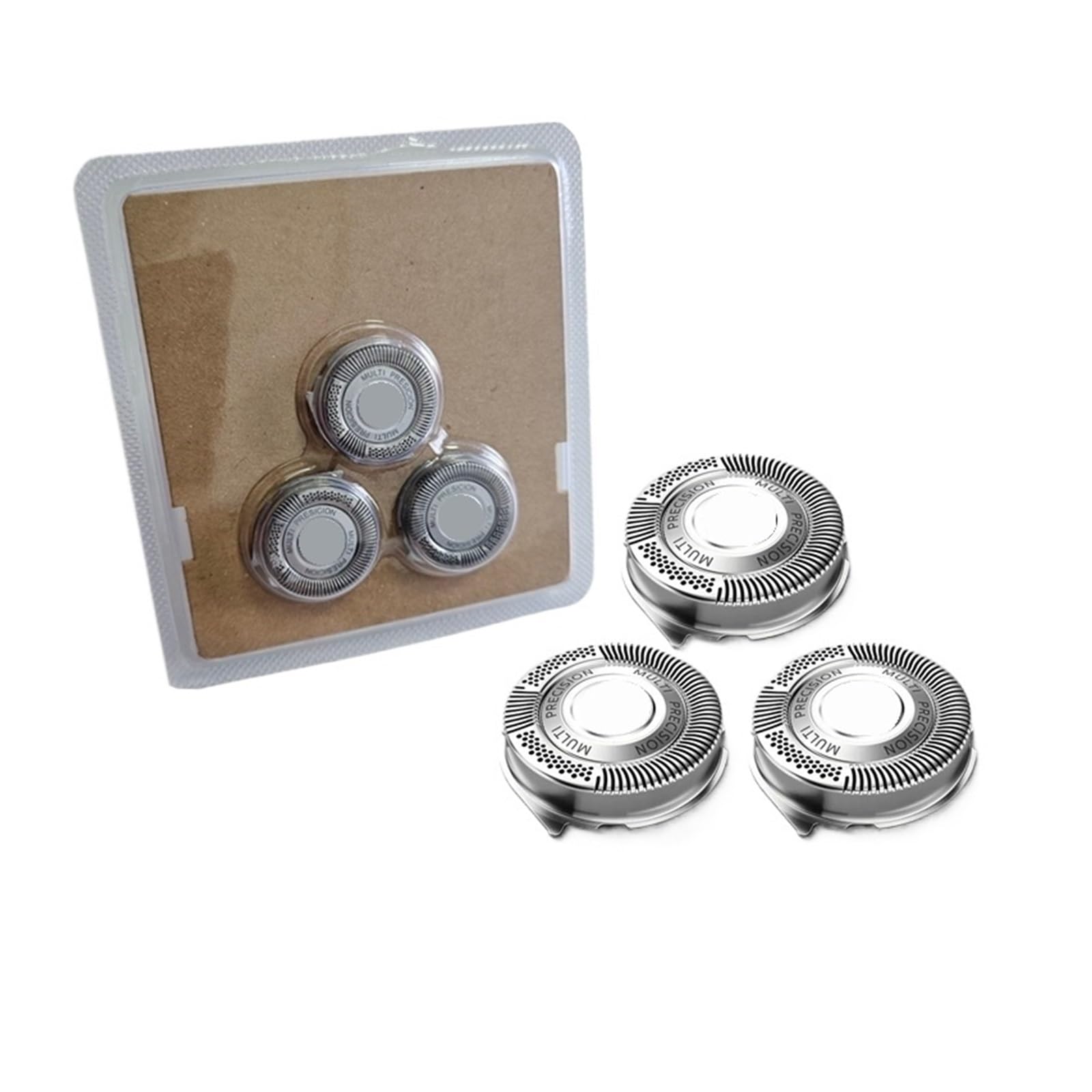 Three TEGRHSNB23E Razor Blade Heads SH50 compatible with Philips Norelco Series 5000 AquaTouch PowerTouch shavers