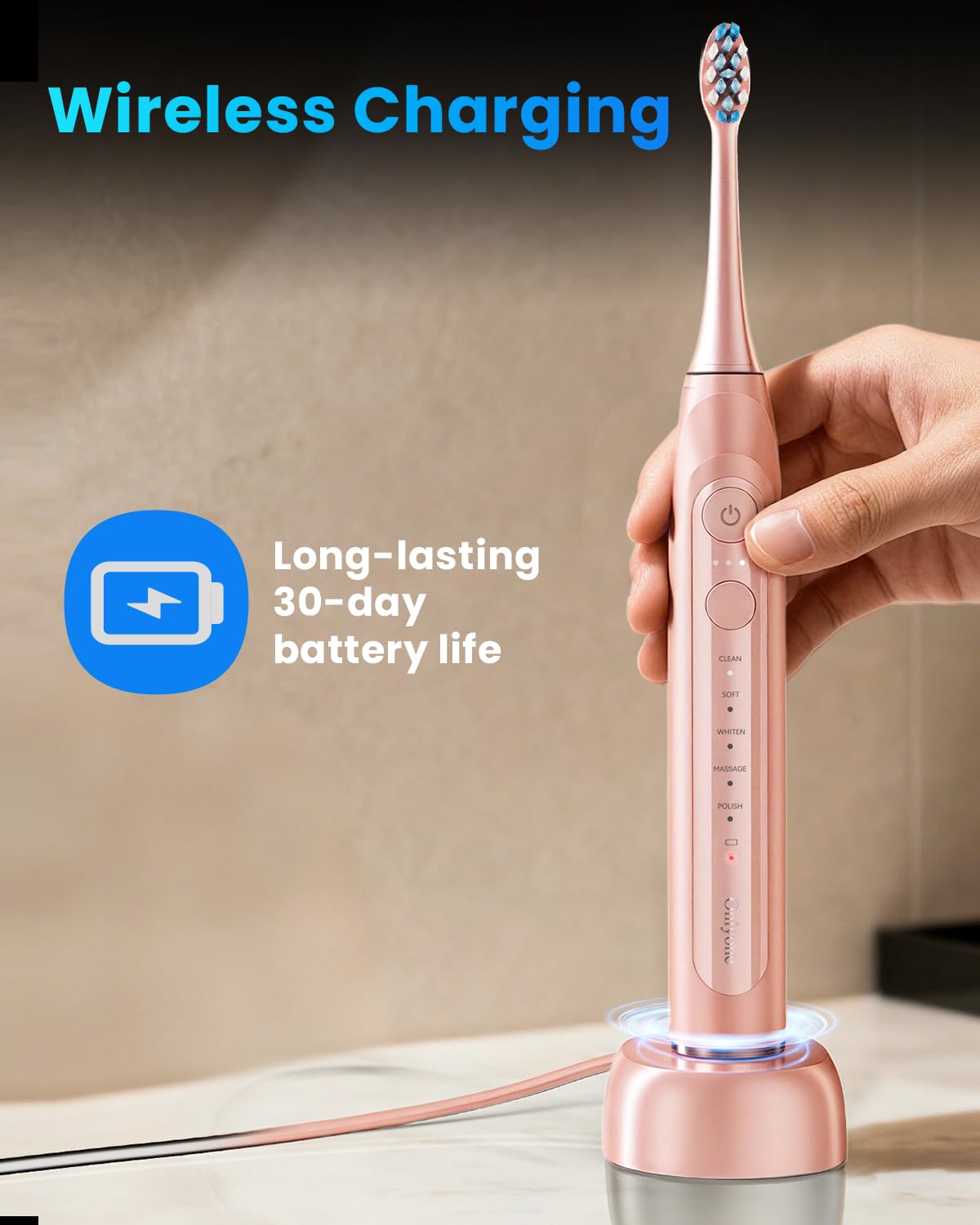 Onlyone Sonic Electric Toothbrush for Adults Water Dental - Onlyone Official Imagery - 7