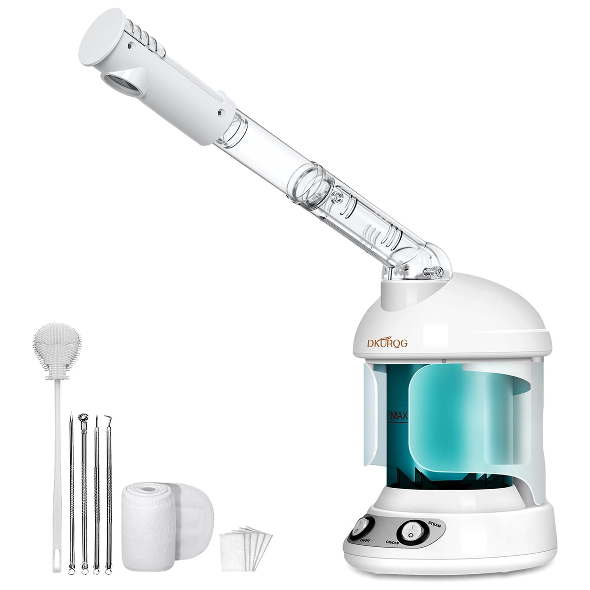 DKURQG Facial Steamer with Extendable 360° Rotating Arm Blue – product photo (Facial Steamers)