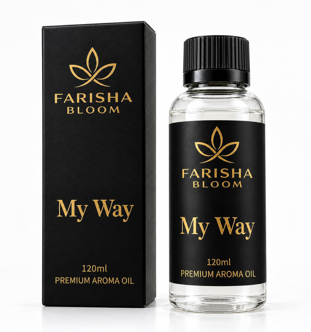 Farisha Bloom My Way Luxury Scent Diffuser Oil, 120 mL Premium Fragrance Oil with Sandalwood, Cedarwood, Amber & Leather