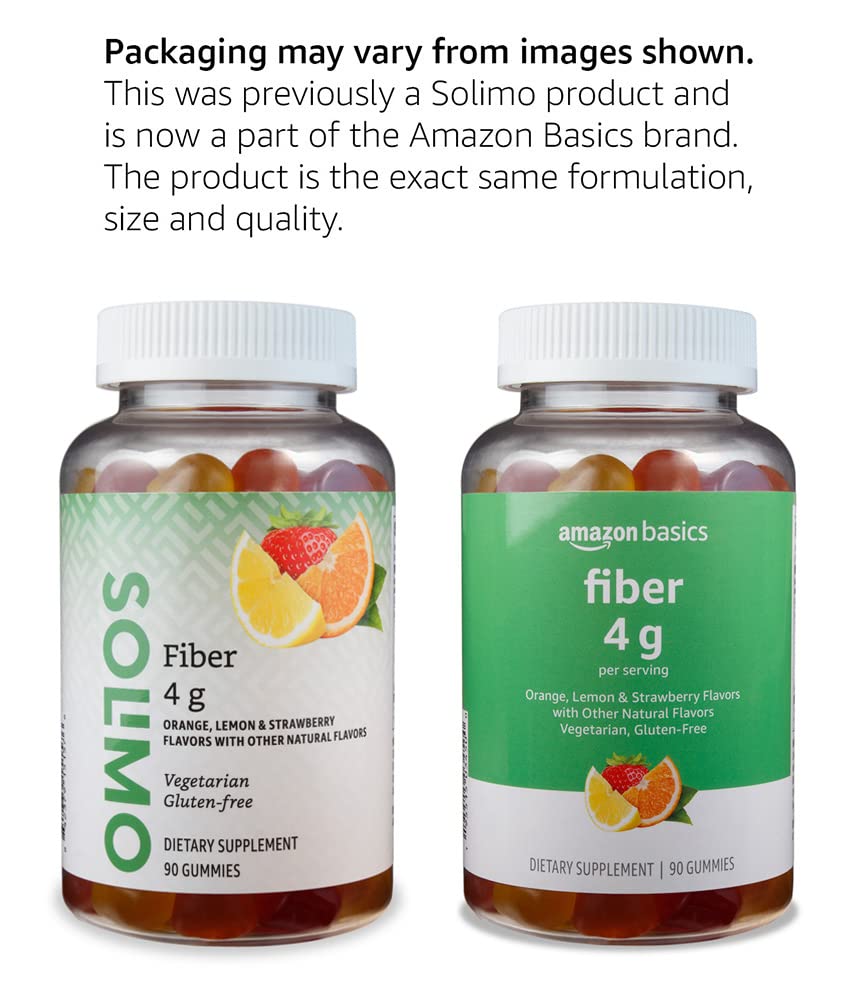 Amazon Basics Fiber Gummies 90 Ct | Digestive Health