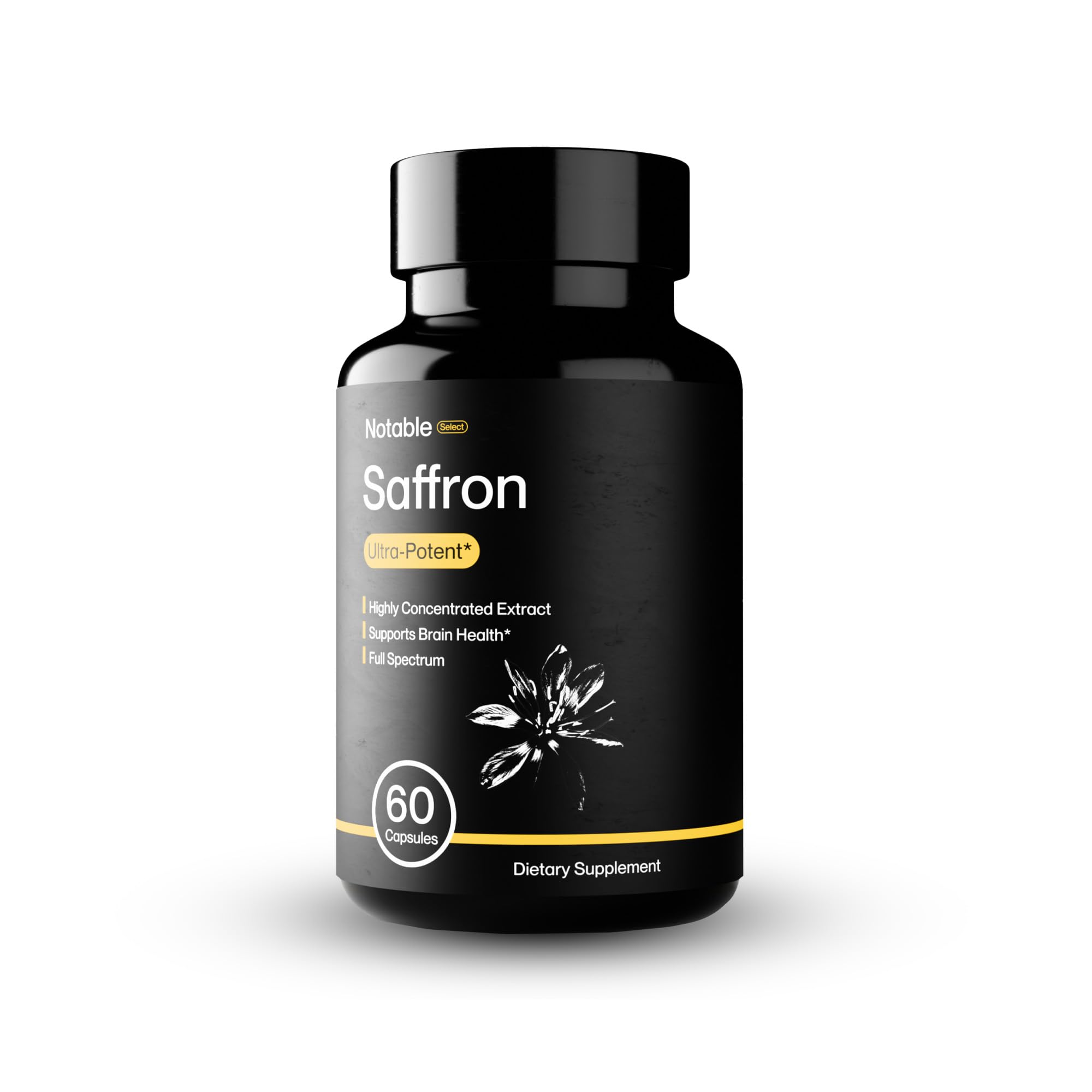 Notable Ultra-Potent Saffron Extract Capsules | 30mg | 20% - Product Imagery
