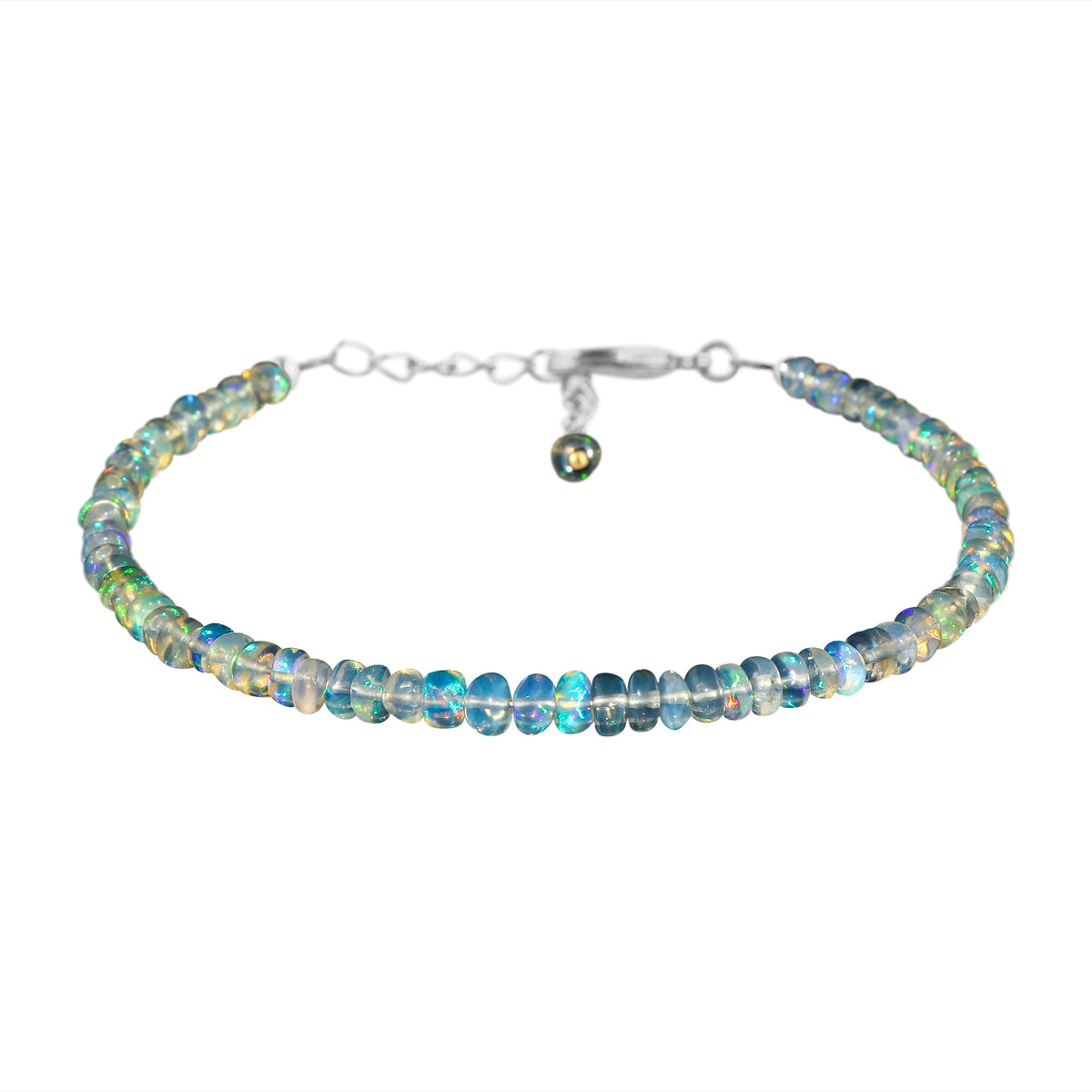 CRYSTALIS Natural Ethiopian Opal Beads Bracelet, High Grade Beaded Crystals, Chakra Healing Gemstone, Gift Giving Women 